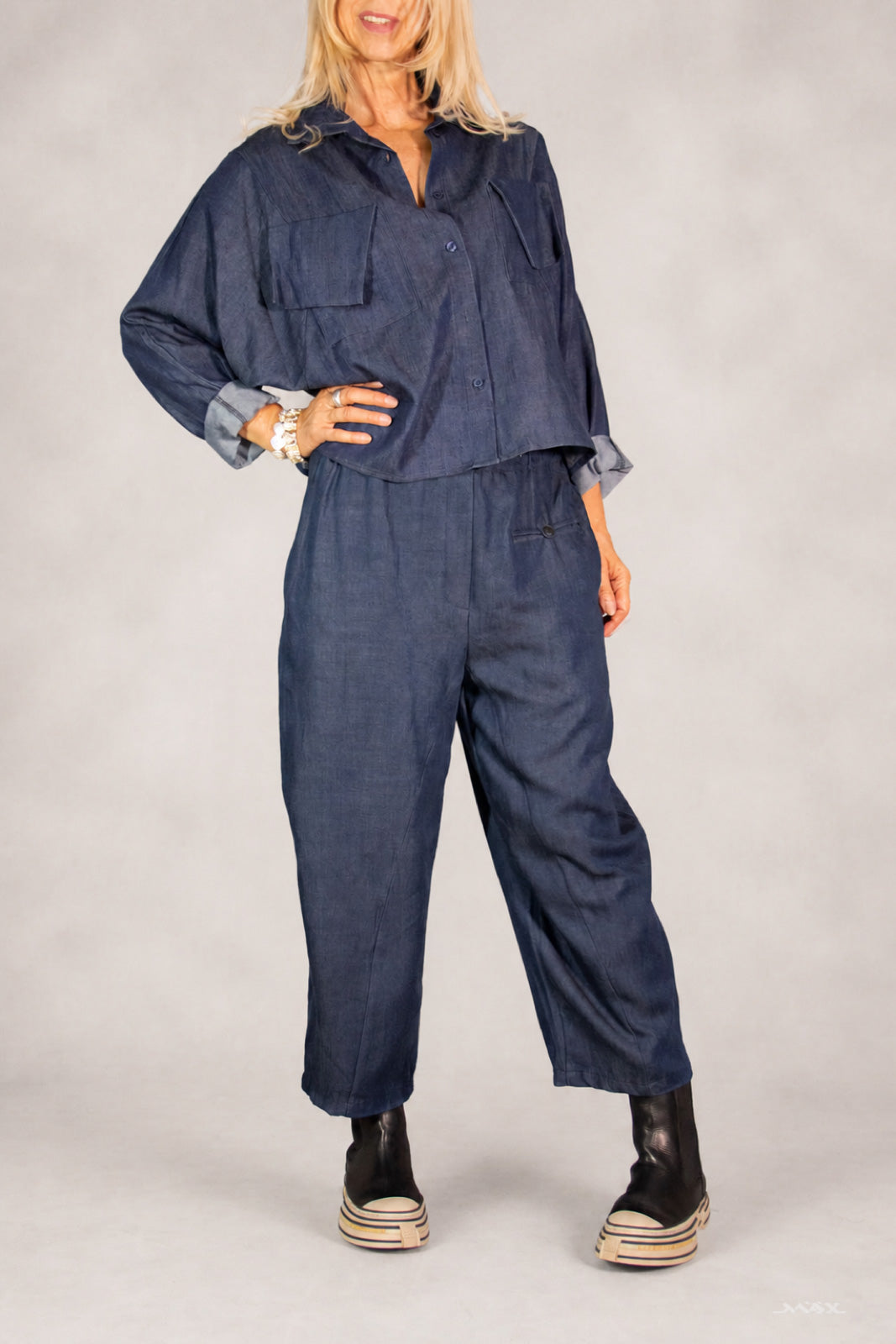 Ballon-Hose in Denim-Optik Gr. Onesize (38-44)