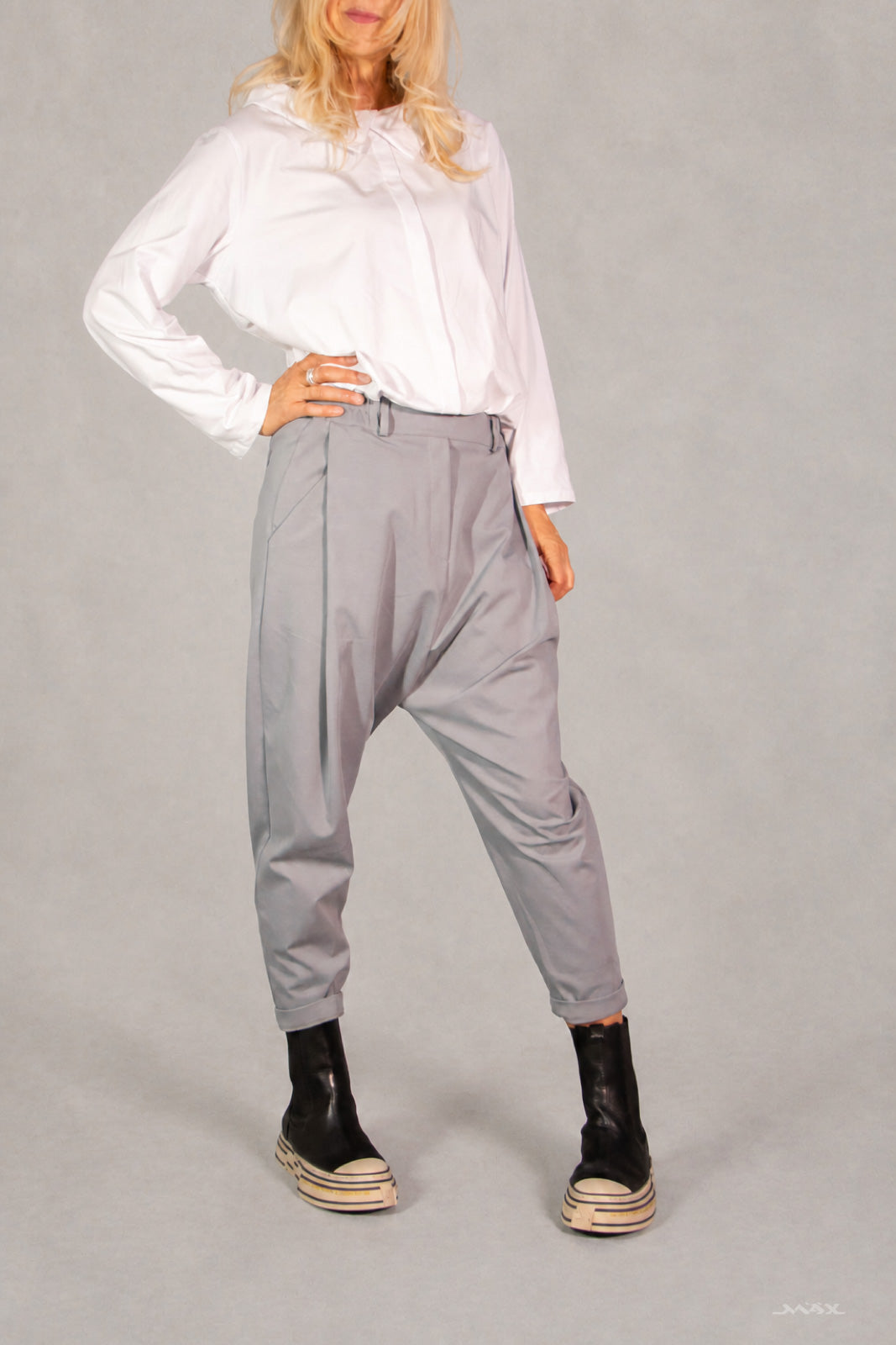Baggybroek grijs – One Size (36–42)