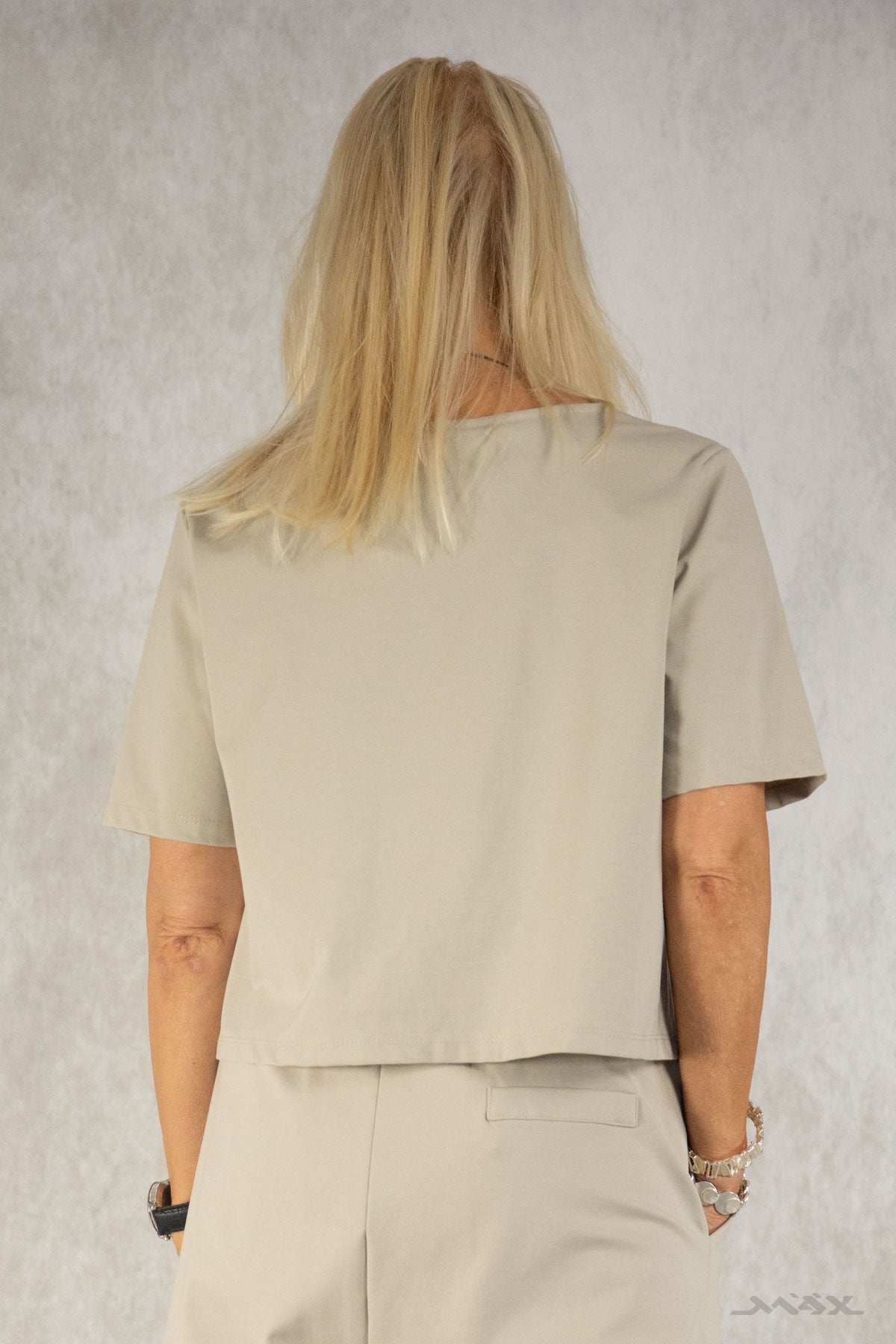 Kurzarm-Shirt mit aufgesetzten Taschen Gr. Onesize (36-40)