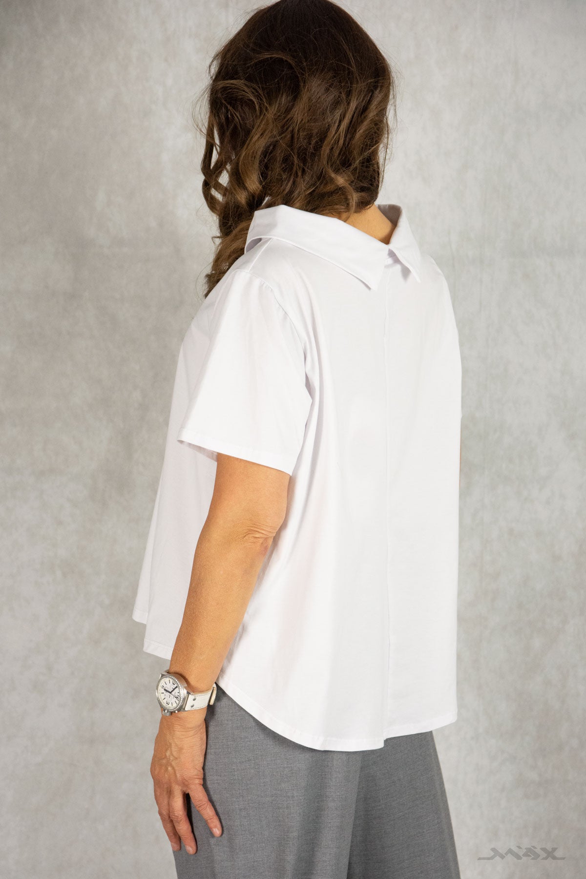 leichte Hemdbluse mit Doppelkragen Gr. Onesize (38-42)