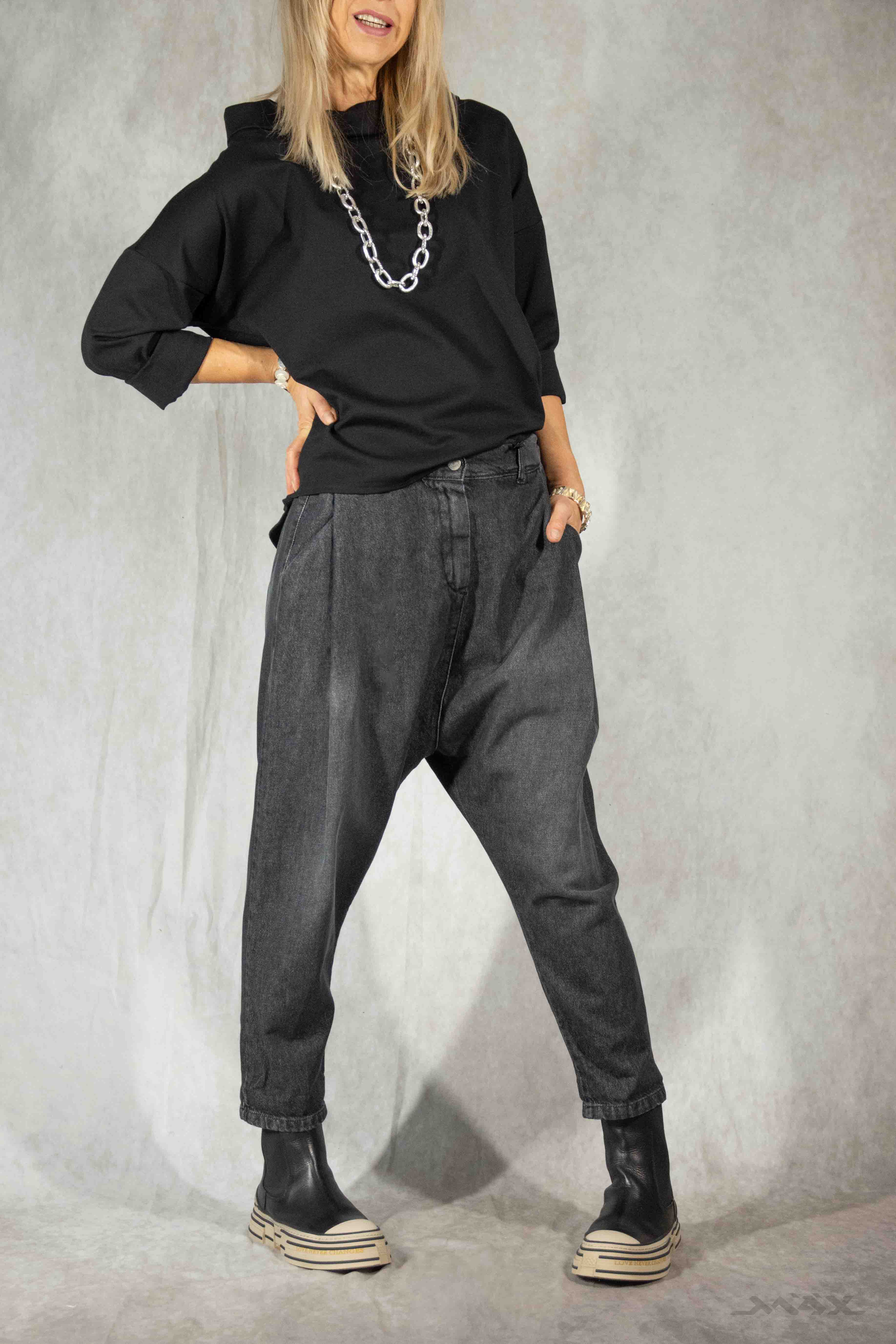 Baggyhose aus Jeans Gr. Onesize (36-40)