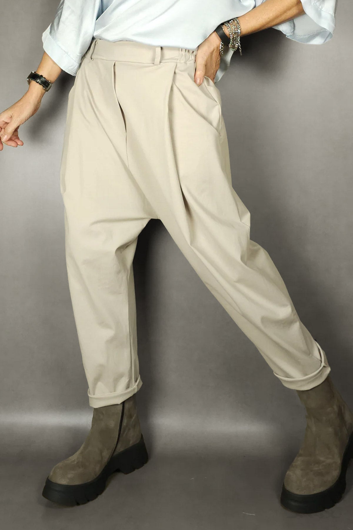 Baggyhose beige Gr. Onesize (36-42)