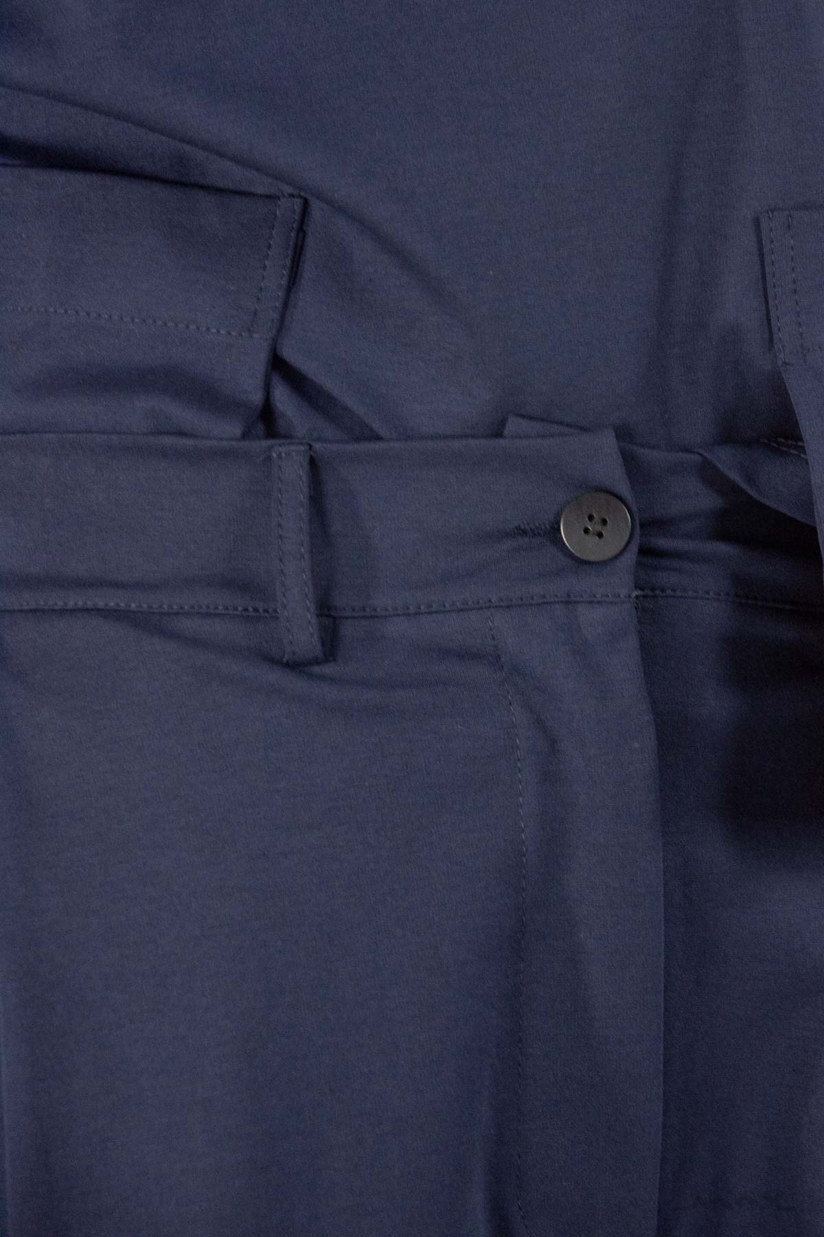 Baggyhose dunkelblau mit Knopf Gr. Onesize (36-42)