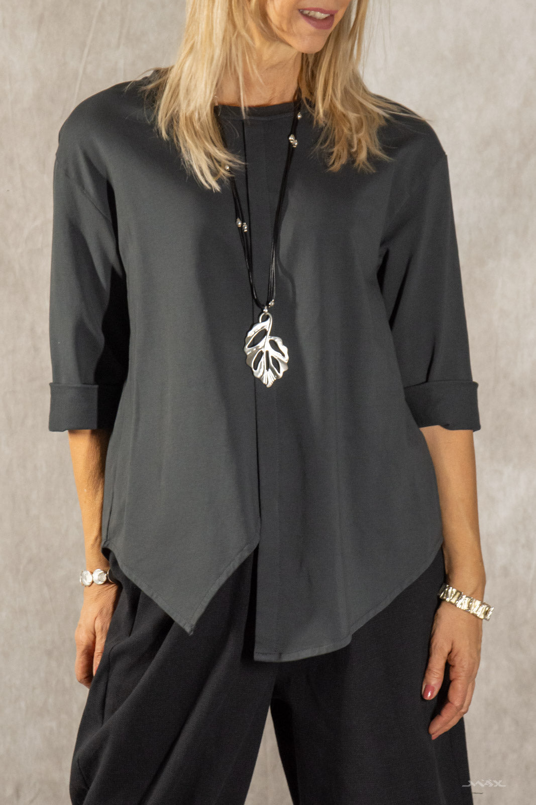 Shirt met asymmetrische zoom - one size (38-42)