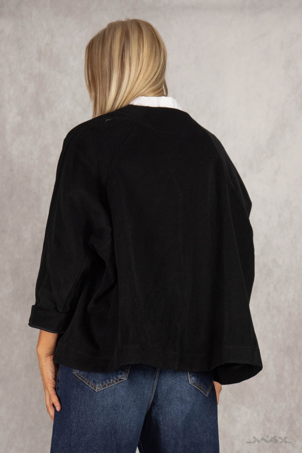 Woll-Jacke schwarz Gr. onesize(38-46)
