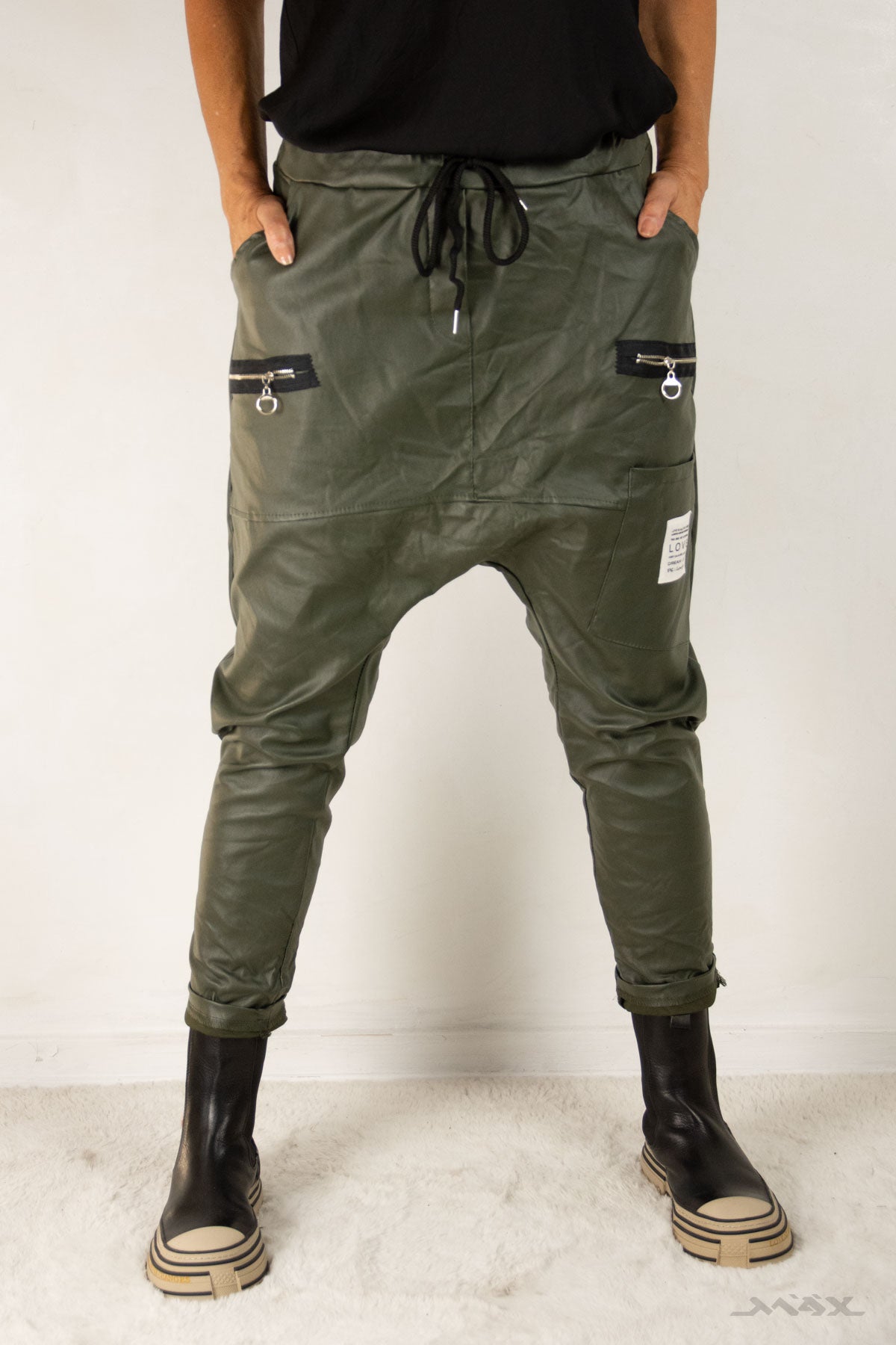 Haremshose in Lederoptik Gr. Onesize (38-42)