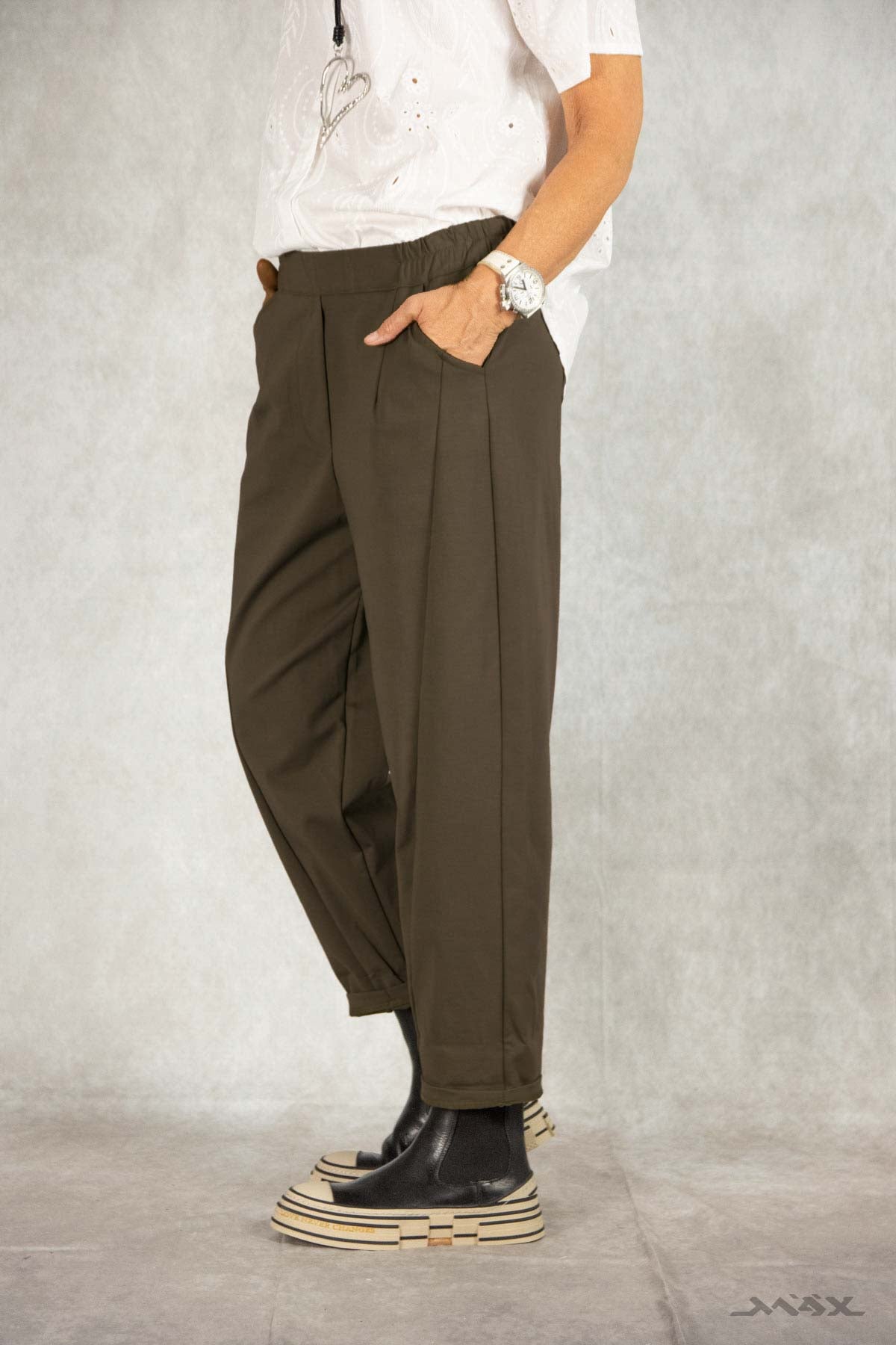 Hose choco mit Ziernaht Gr. onesize(38-42)
