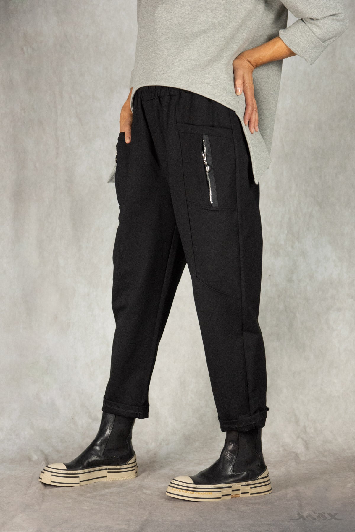 Hose mit Zipper-Taschen Gr. onesize (38-44)