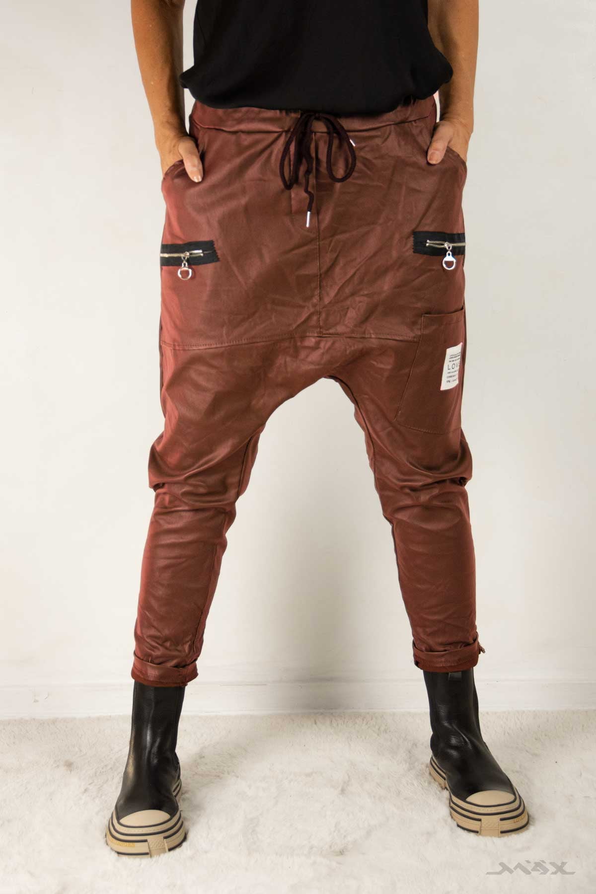 Haremshose in Lederoptik Gr. Onesize (38-42)