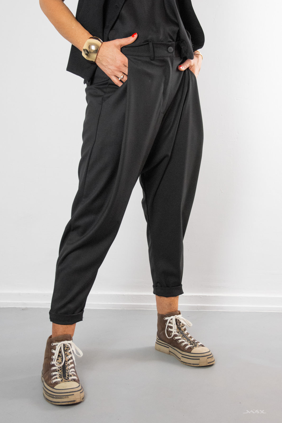 Harembroek zwart maat one size (38-42)