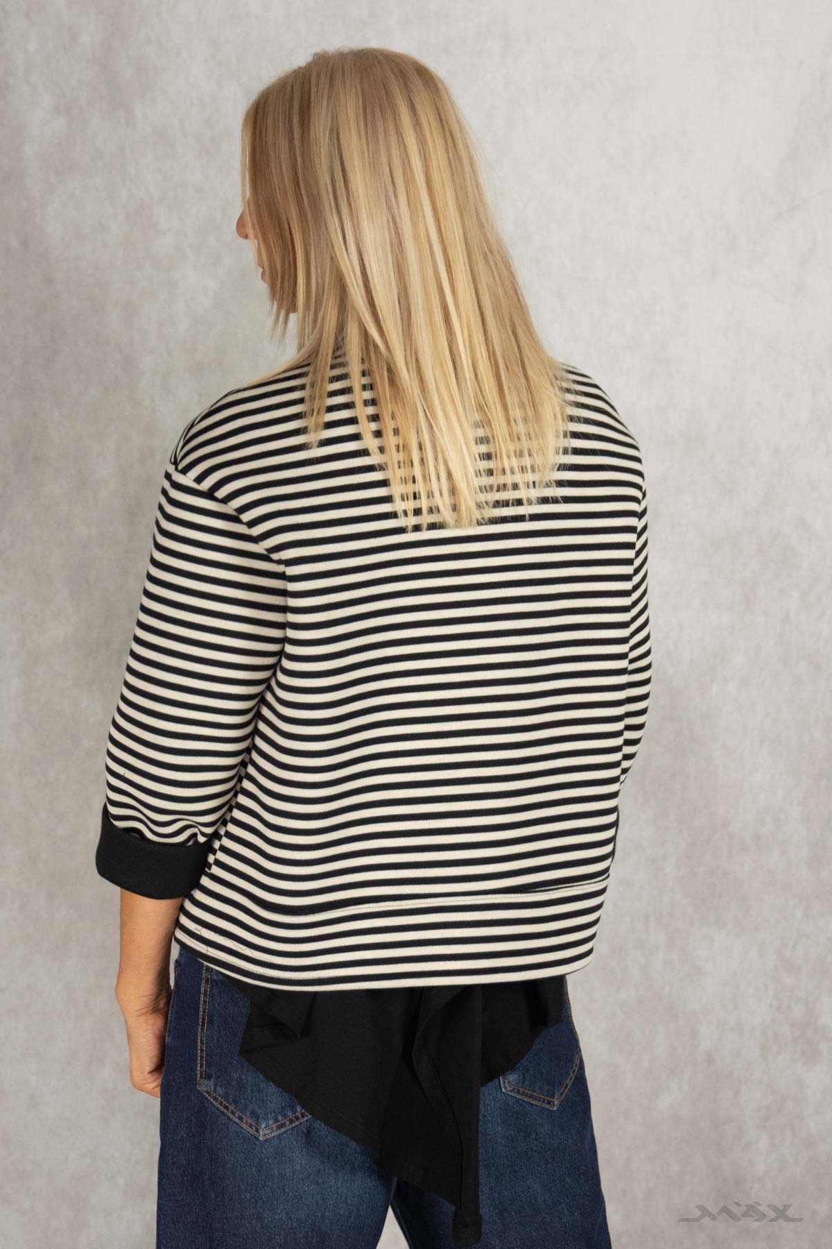 Kastige Jacke gestreift Gr. onesize(38-42)