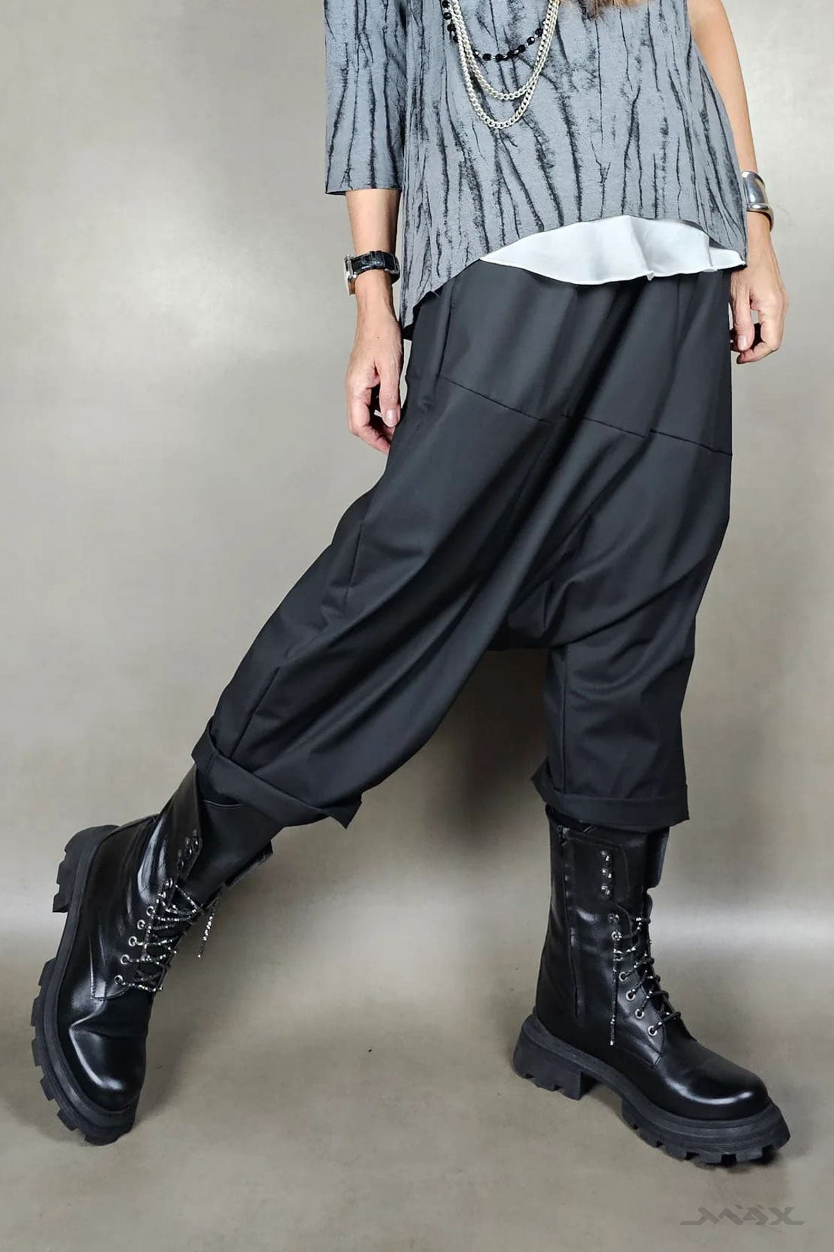Elegante Bedoeïenenbroek zwart maat One size (38-42)