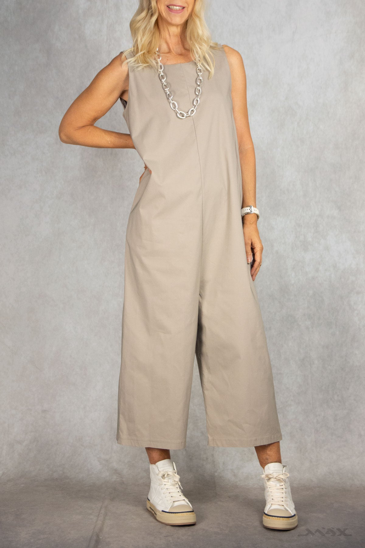 Jumpsuit beige Gr. onesize passend bei (38-44)