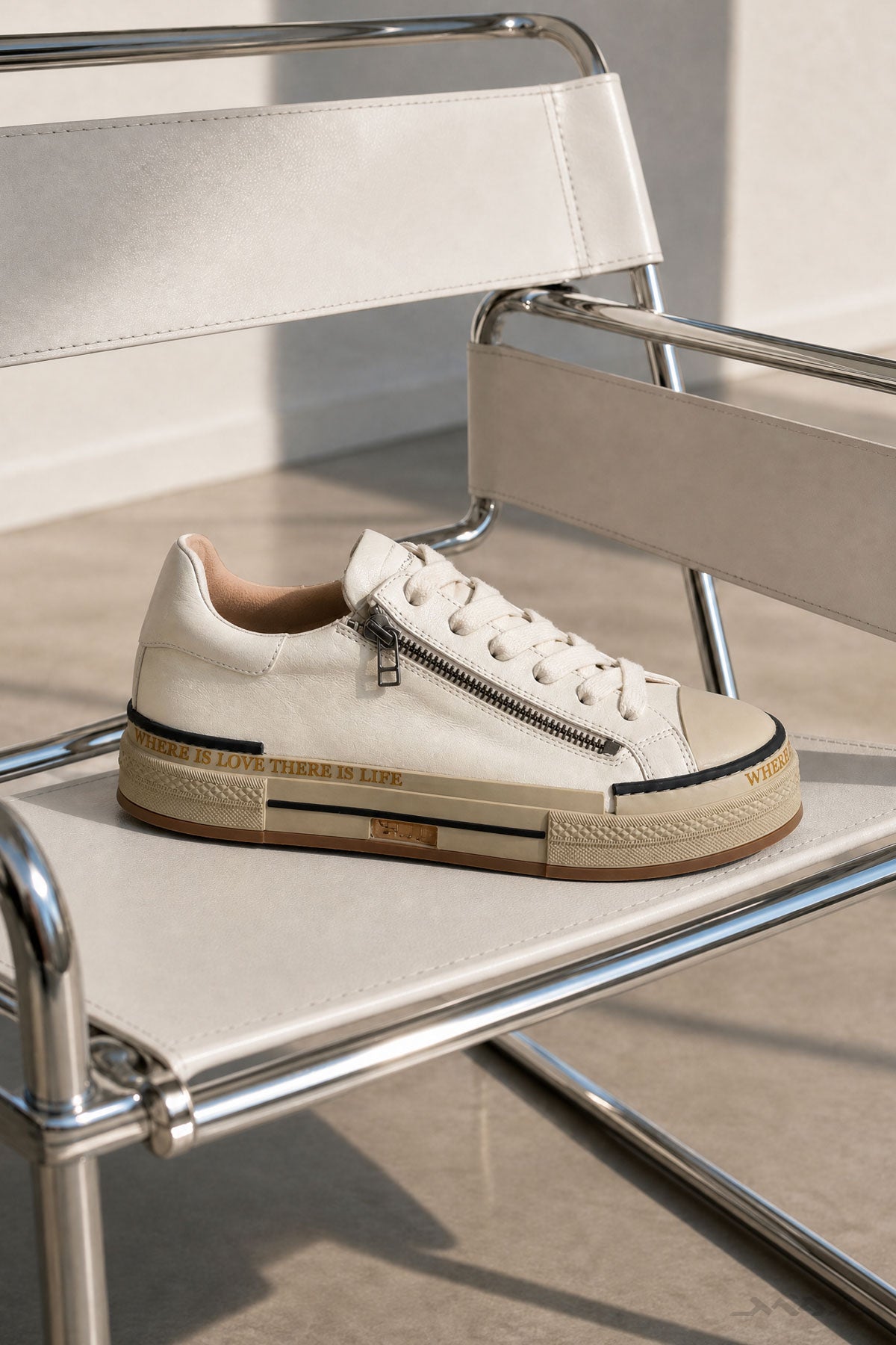 Plateau-Sneaker offwhite