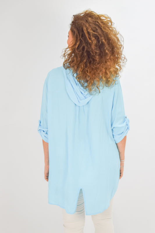 Strickjacke grün-camel-weiß gemustert