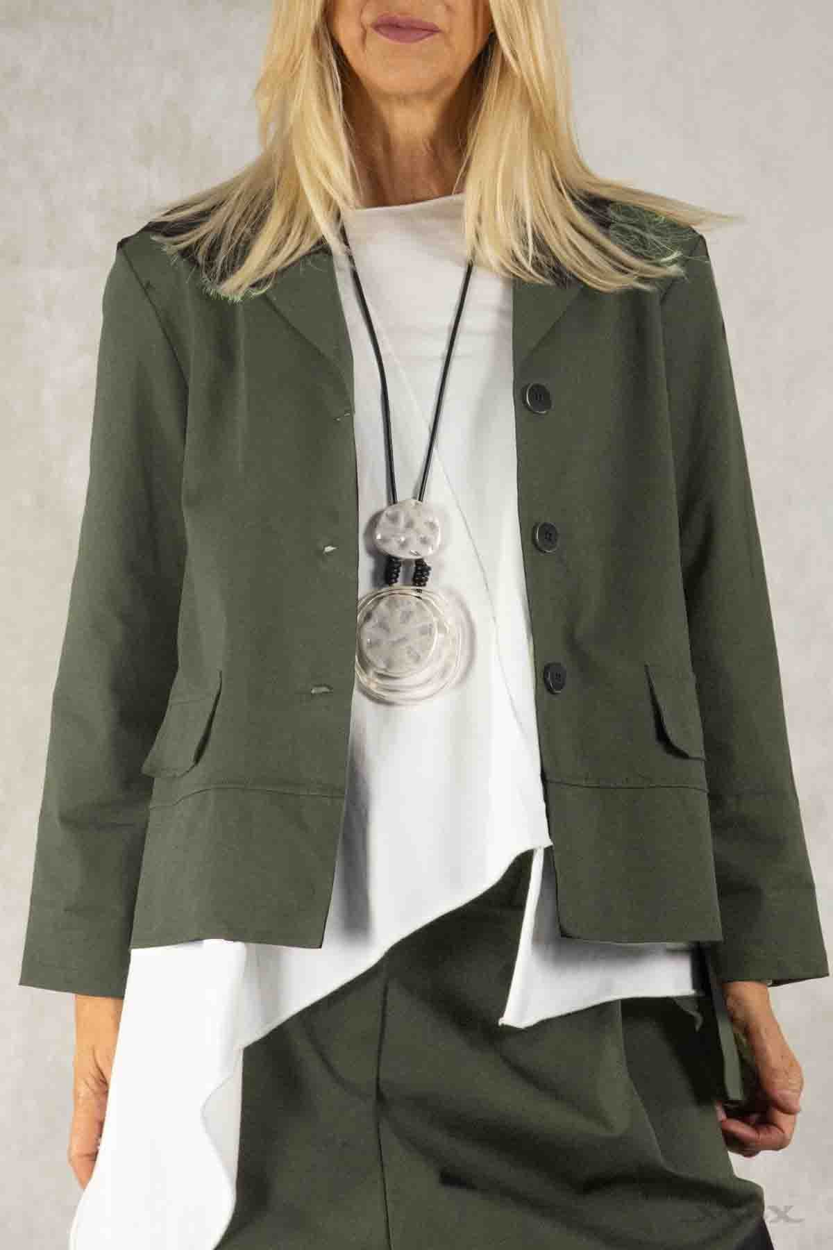 Asymmetrische Blazer-Jacke Gr. Onesize (36-42)