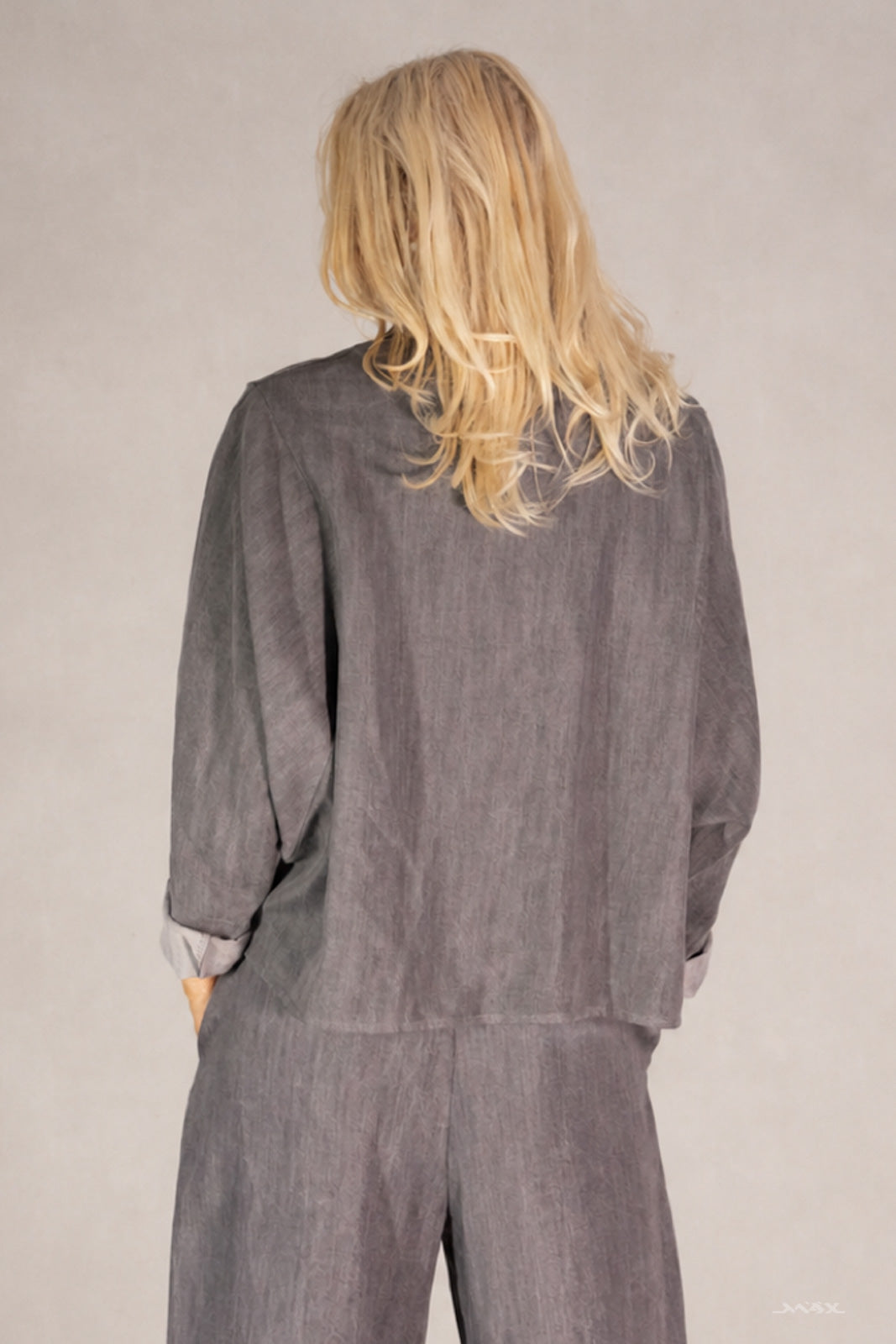 Lässige Hemdjacke in Denim-Optik Gr. Onesize (38-44)