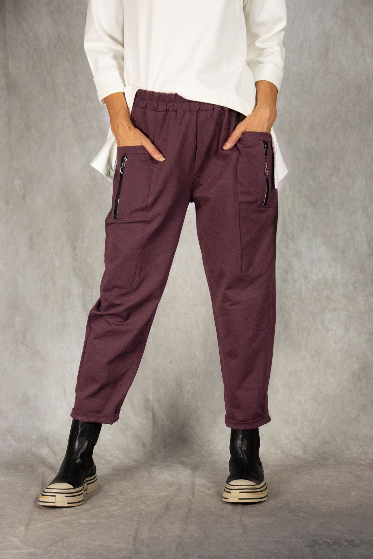 Hose mit Zipper-Taschen Gr. onesize (38-44)