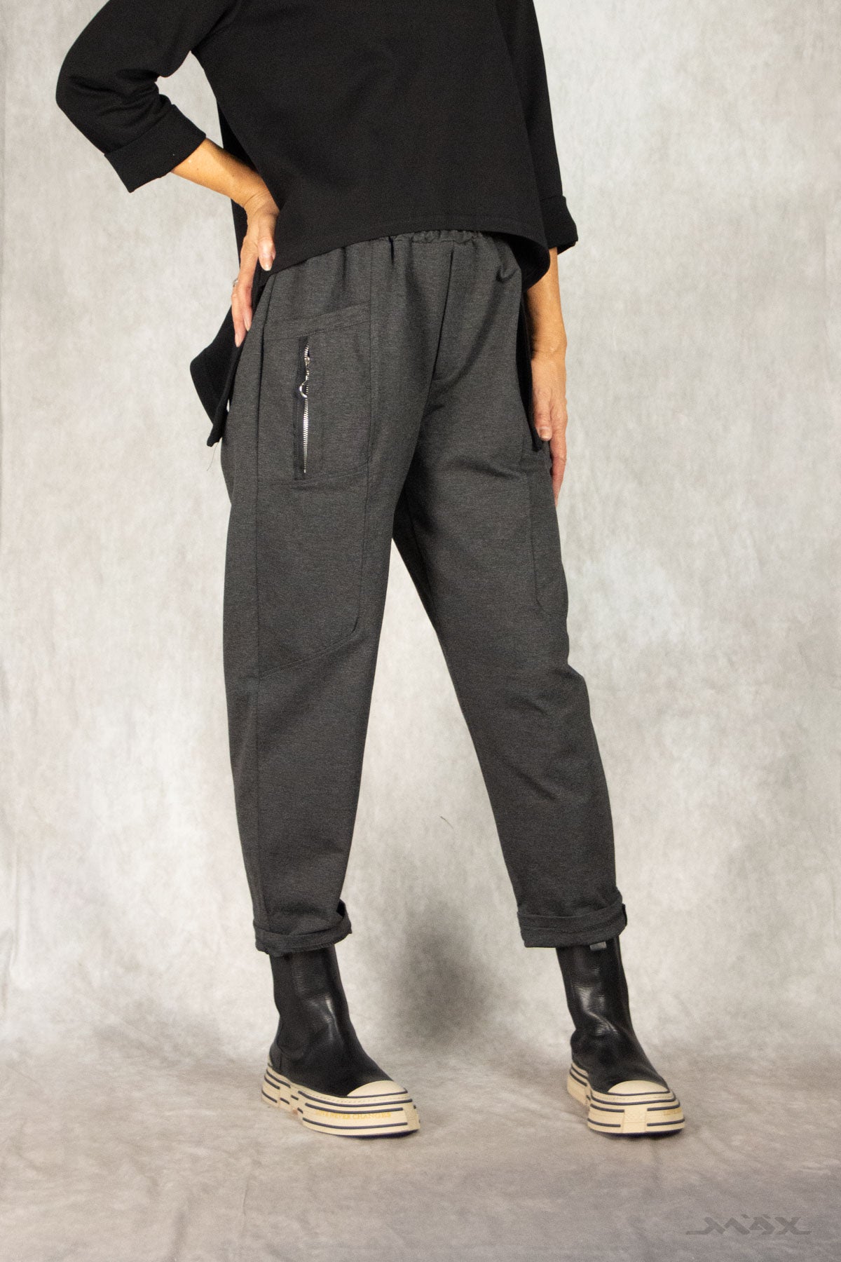 Hose mit Zipper-Taschen Gr. onesize (38-44)