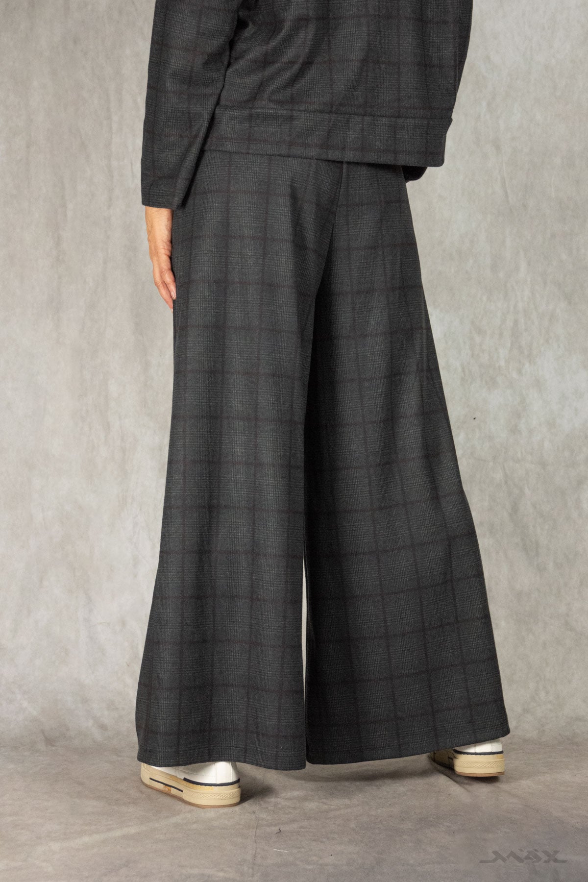Marlenehose dunkelgrau kariert Gr. onesize(38-42)