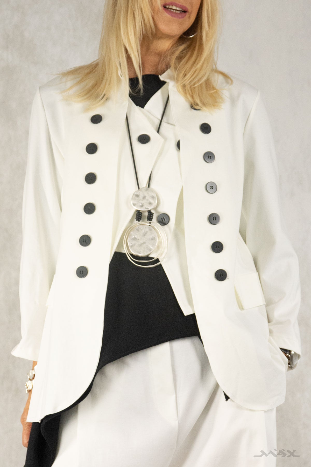 Longjacke mit Knopfleiste Gr. Onesize (36-42)