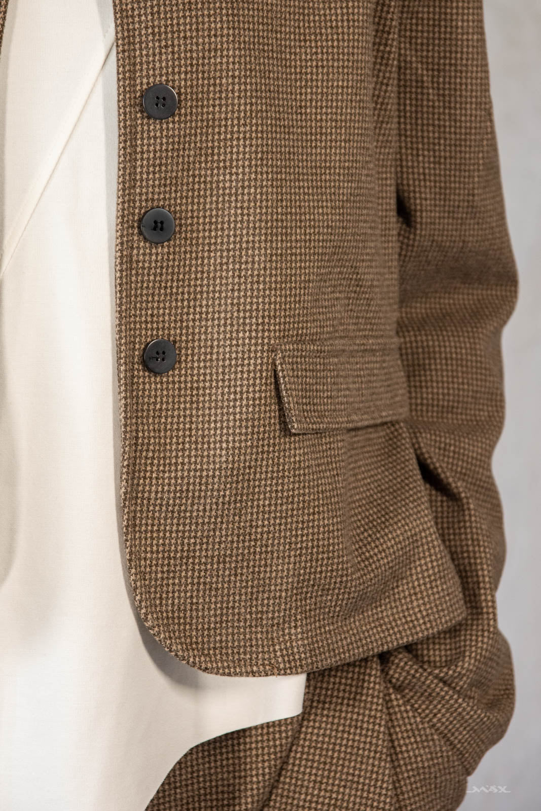 Jacke braun Tweed Gr. Onesize (38-44)