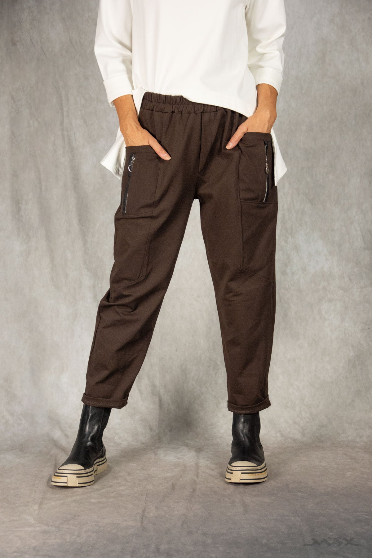 Hose mit Zipper-Taschen Gr. onesize (38-44)