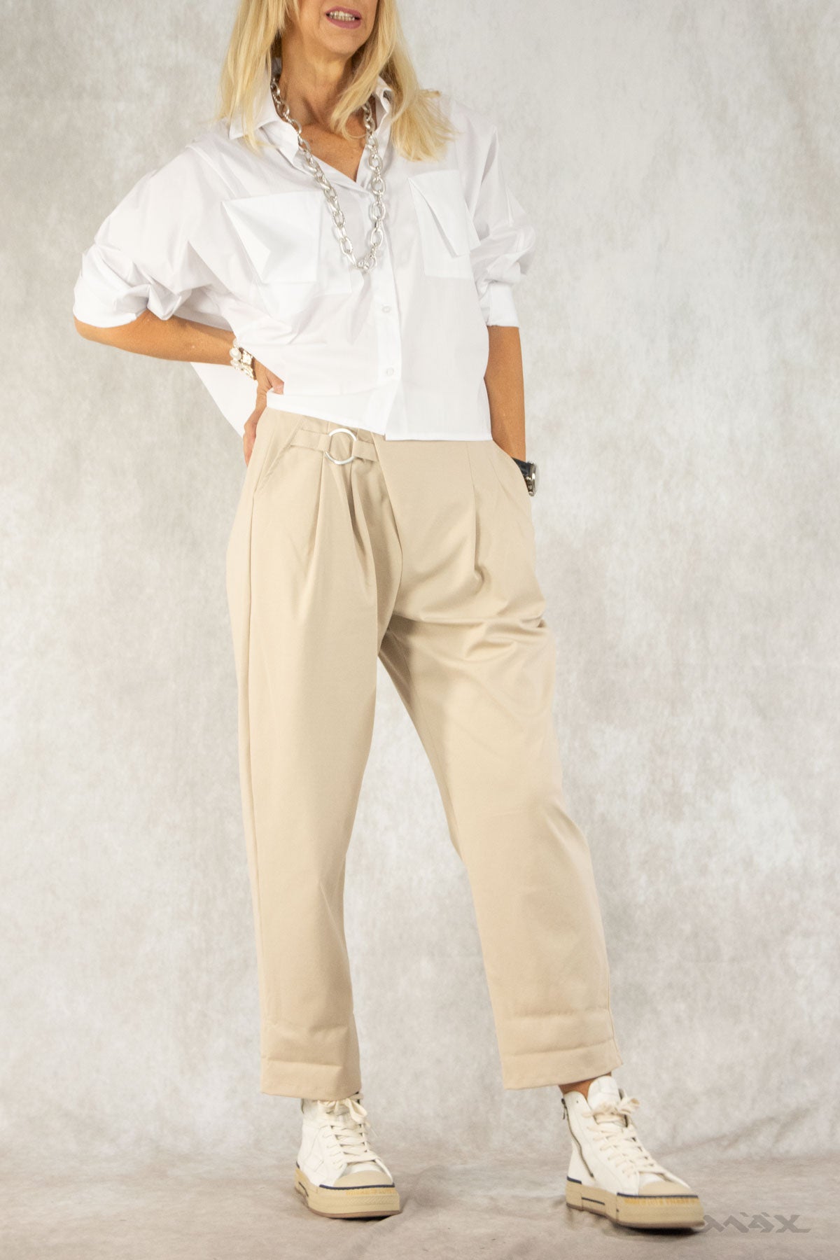 Baggyhose mit Detail Gr. Onesize (38-42)