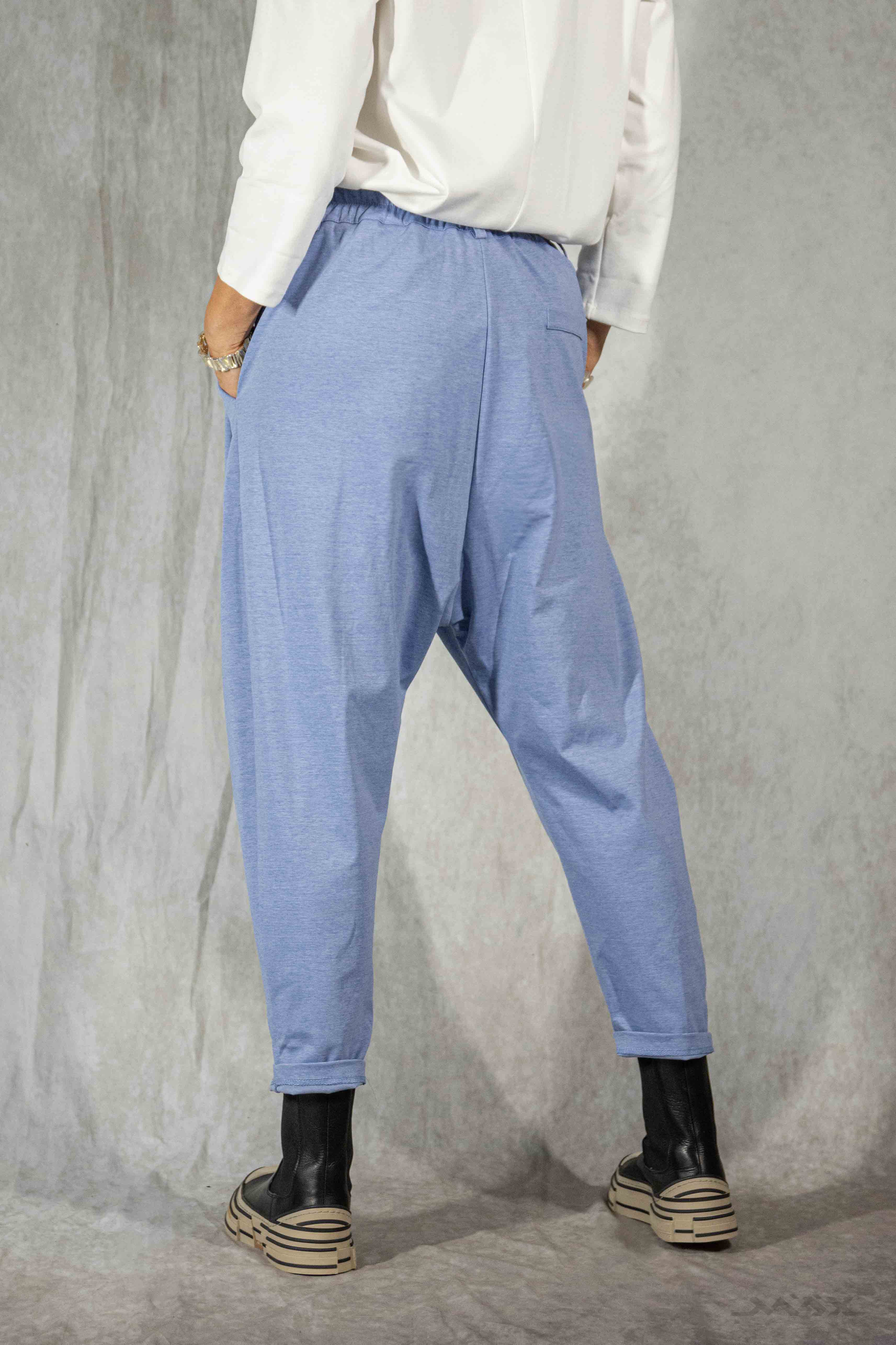 Baggyhose blau meliert Gr. Onesize (36-42)