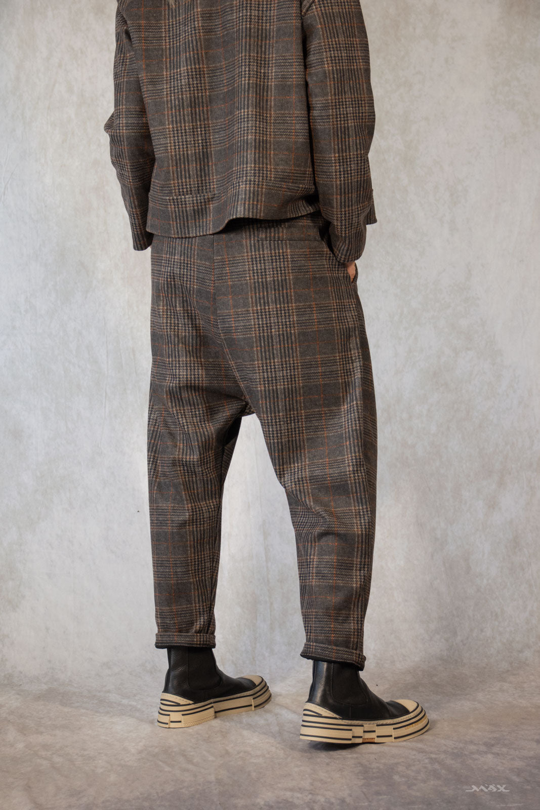 Baggyhose vintage-braun kariert Gr. onesize(38-42)