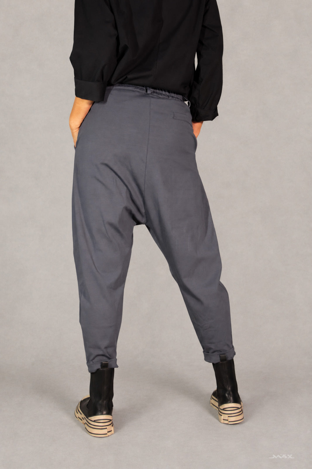 Pantalon baggy gris cendré - taille unique (36–42)