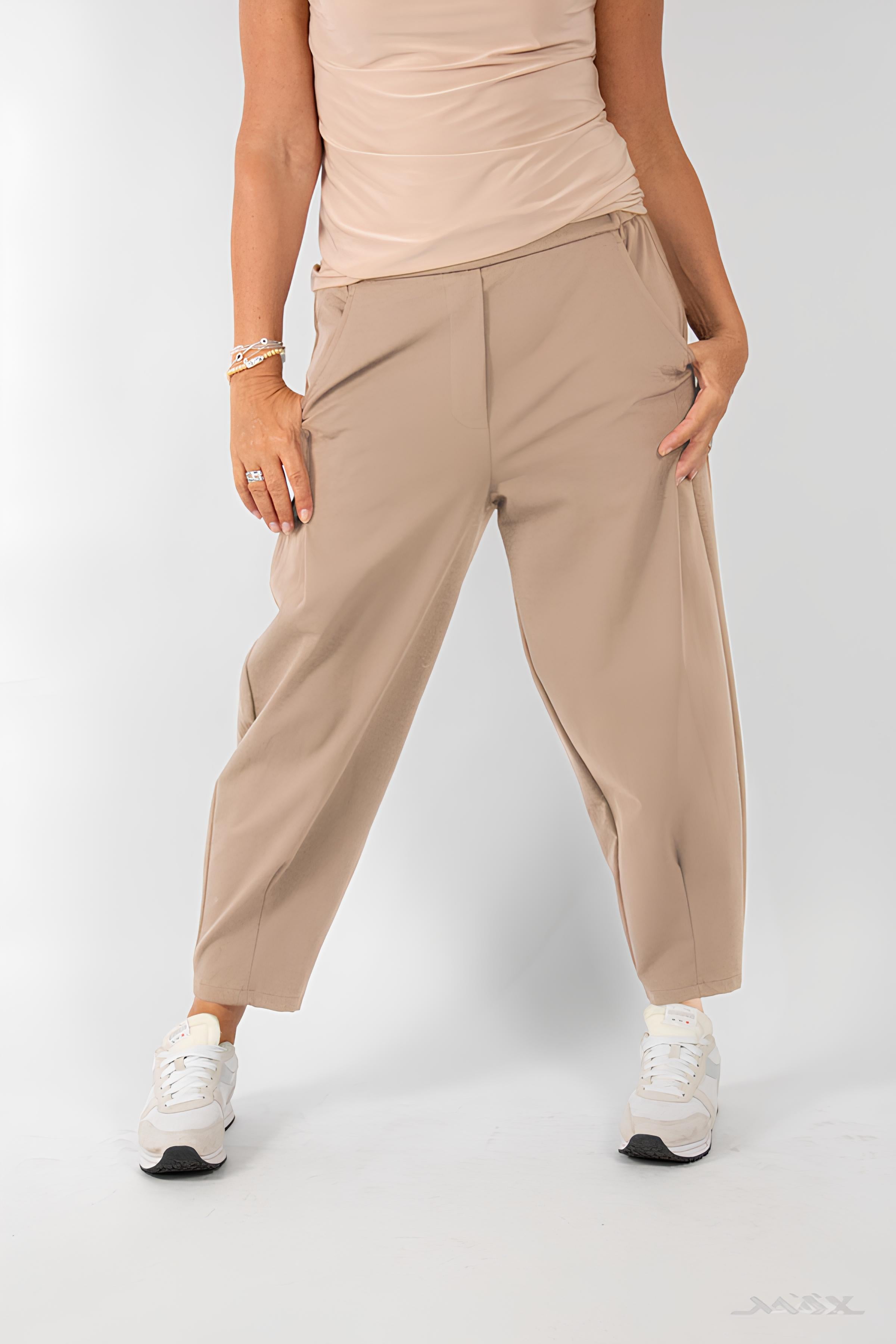 Karotten-Hose beige Gr. onesize (36-42)