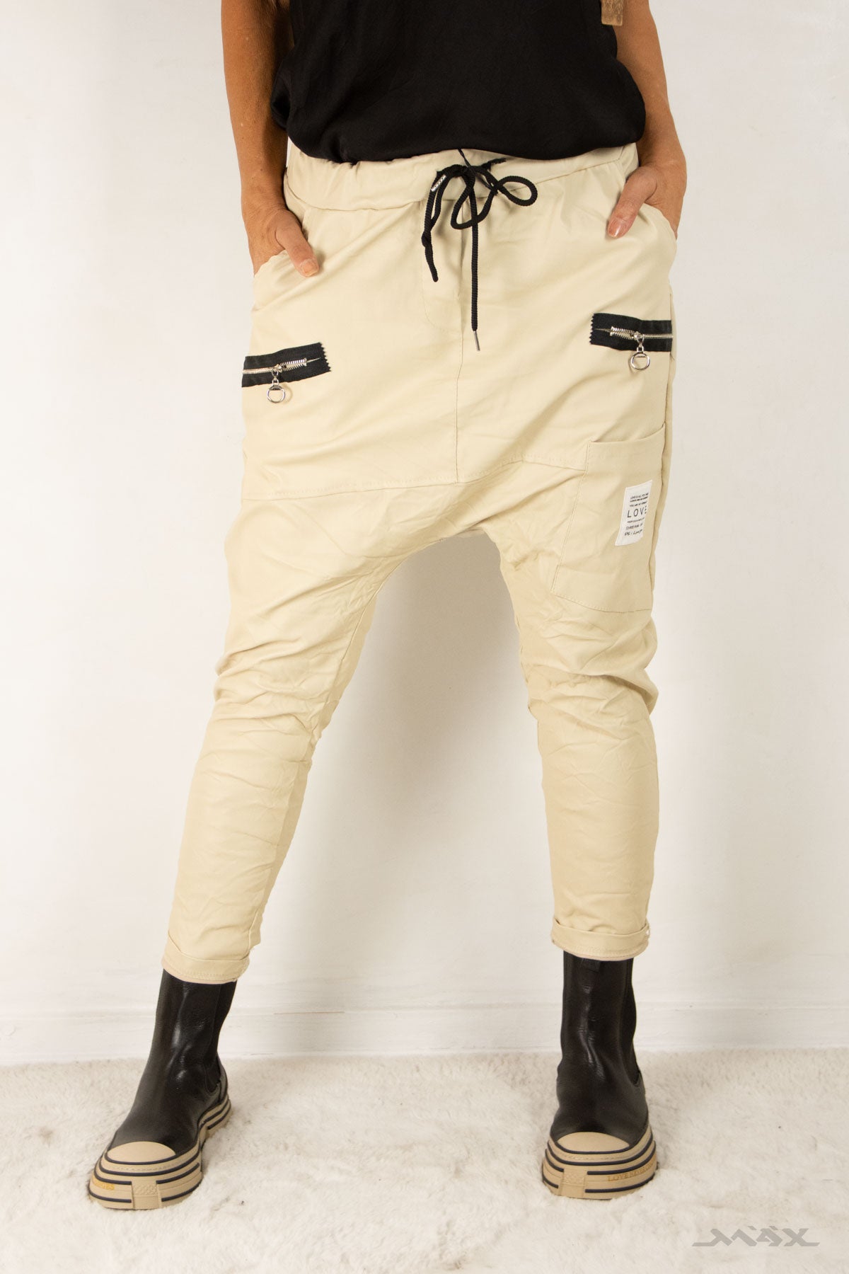 Haremshose in Lederoptik Gr. Onesize (36-42)