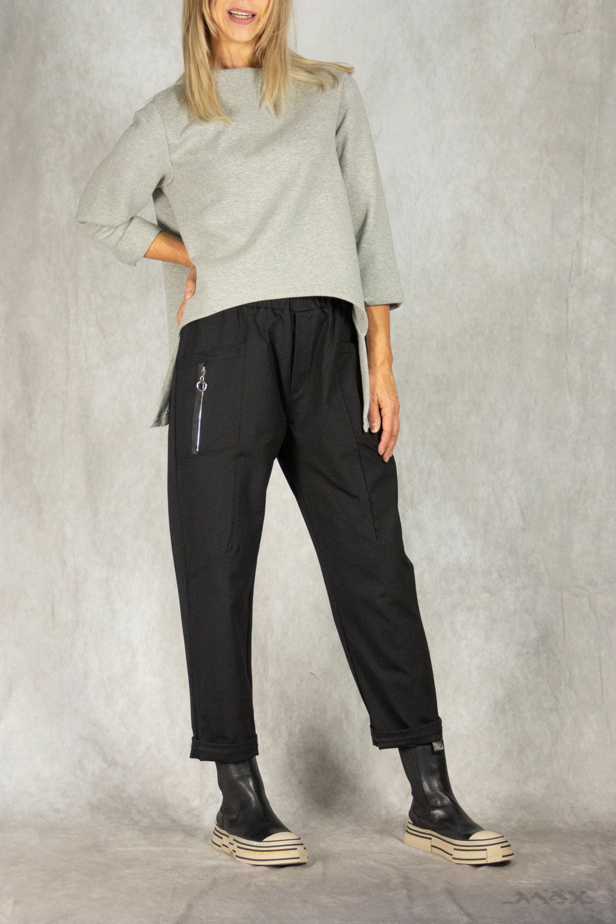 Hose mit Zipper-Taschen Gr. onesize (38-44)