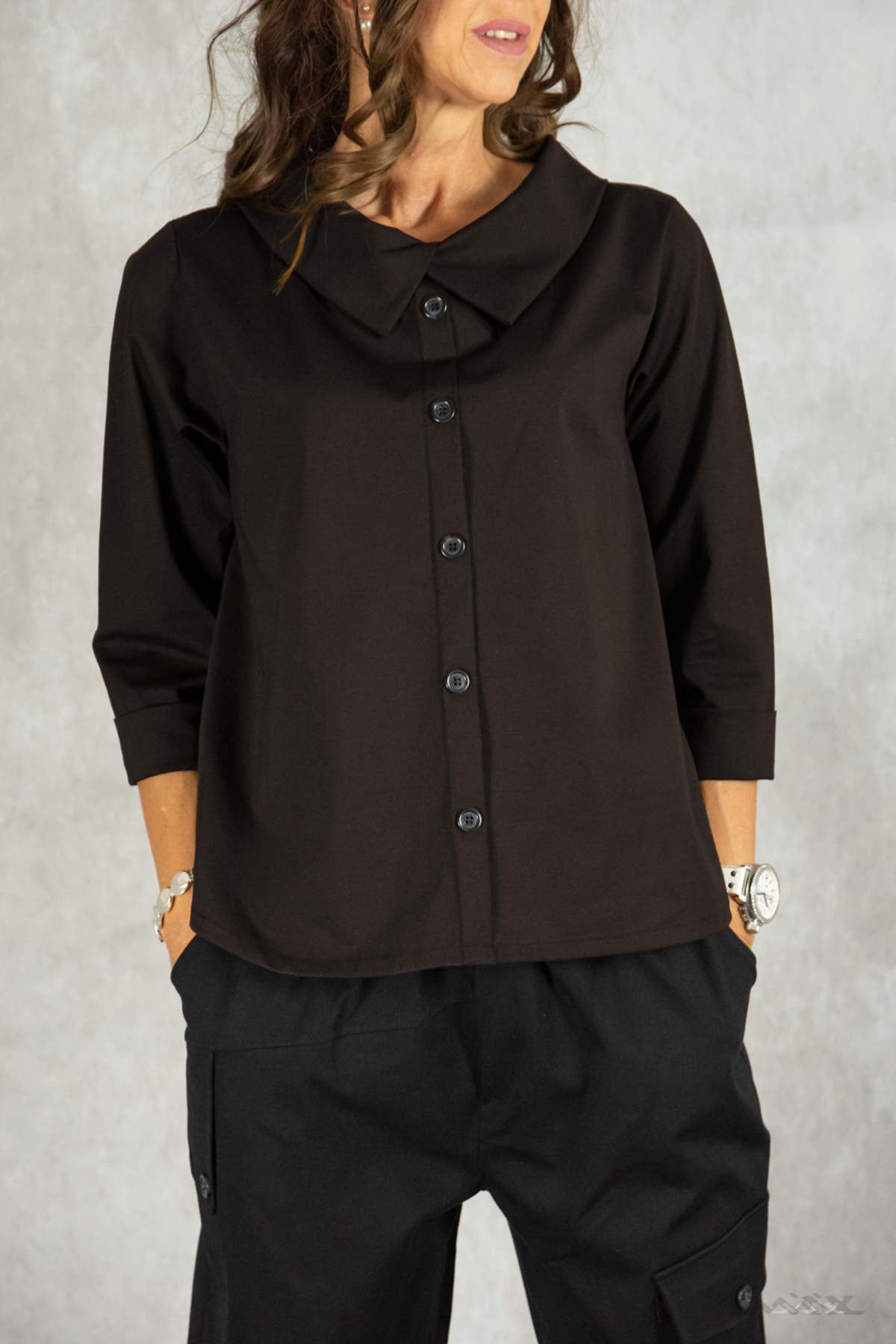 Hemd mit Doppelkragen Gr. onesize (38-42)