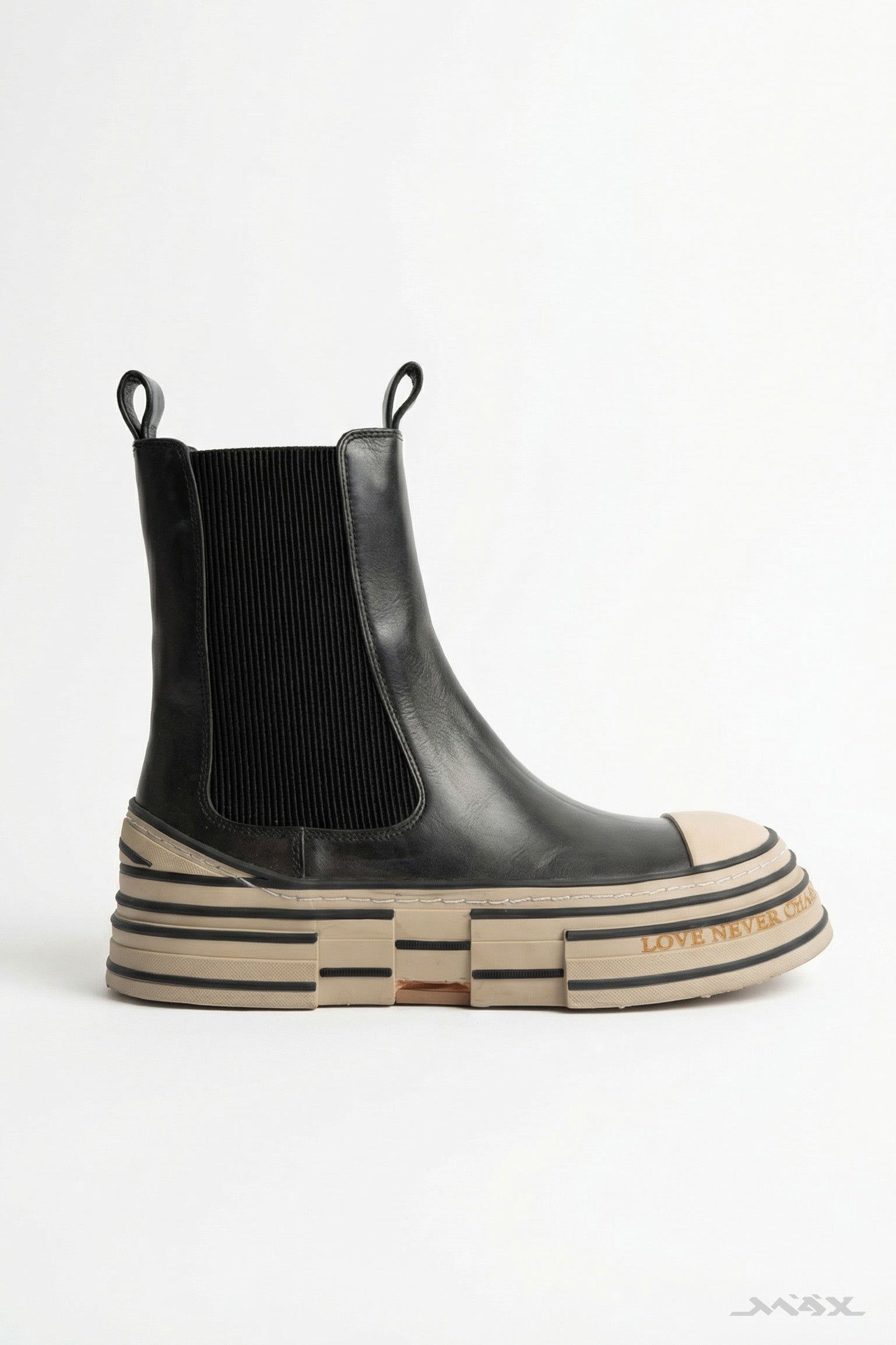 Plateau-Boots schwarz