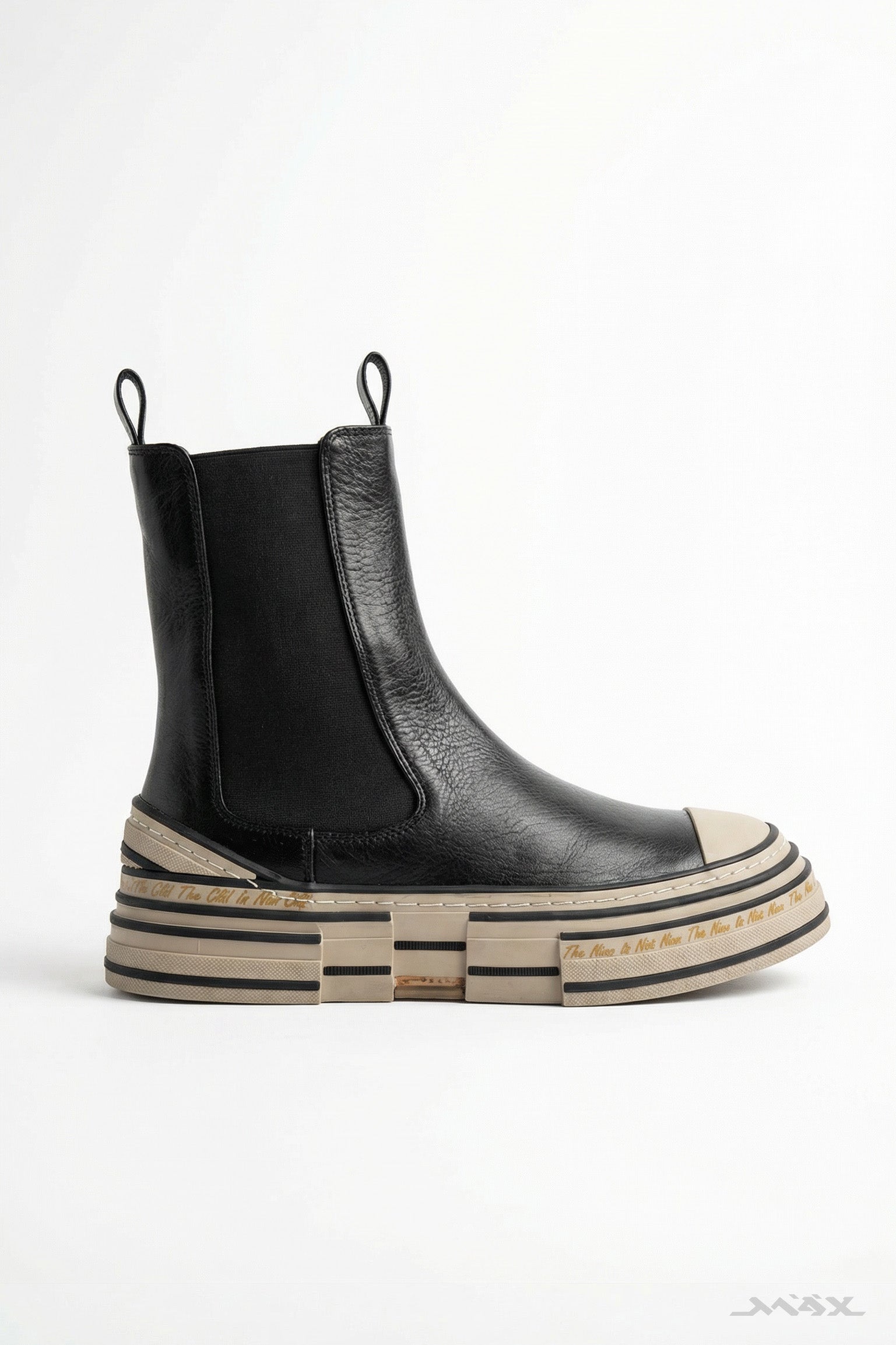 Zwarte plateau-boots