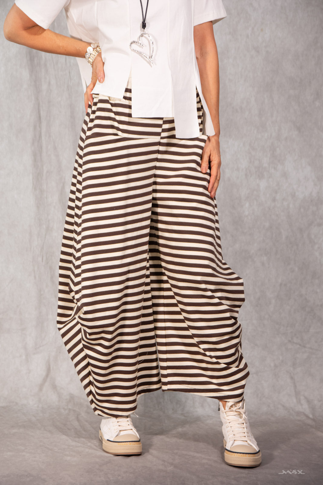 Pantalon ballon rayé - taille unique (38-44)