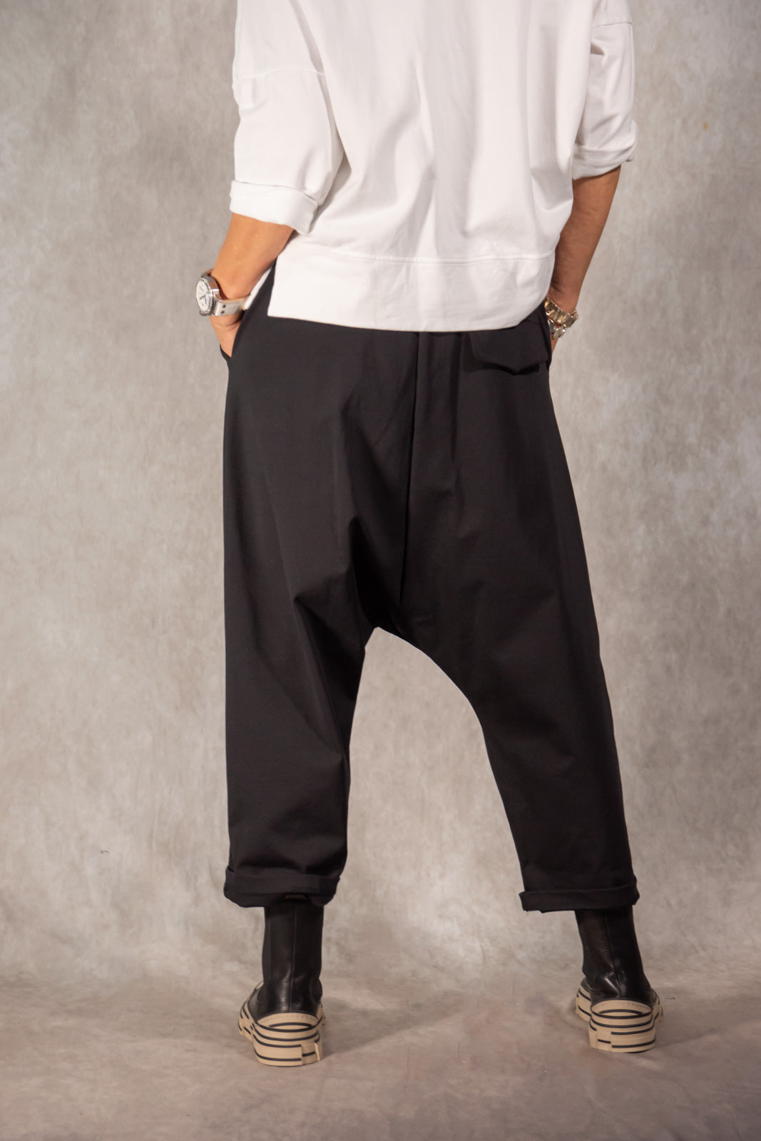 Haremshose mit asymmetrischer Knopfleiste Gr. Onesize (38-44)