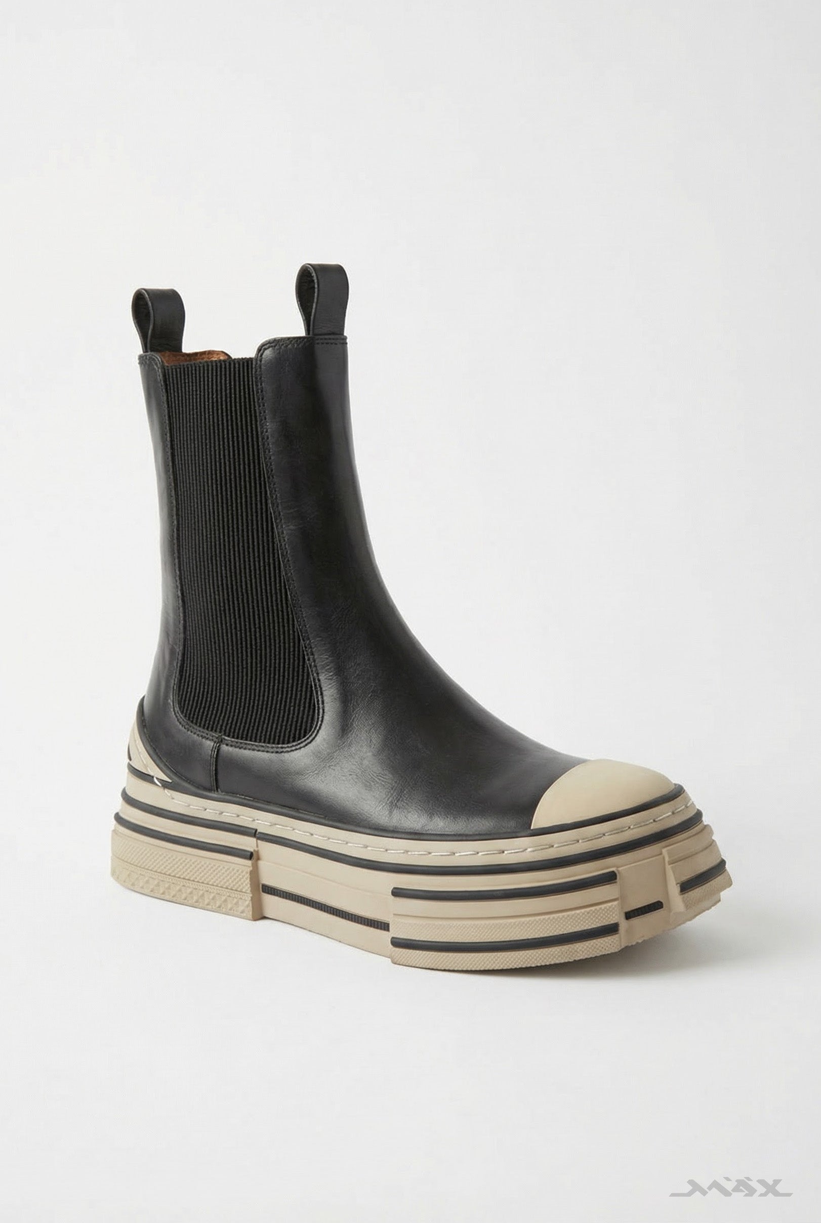 Plateau-Boots schwarz