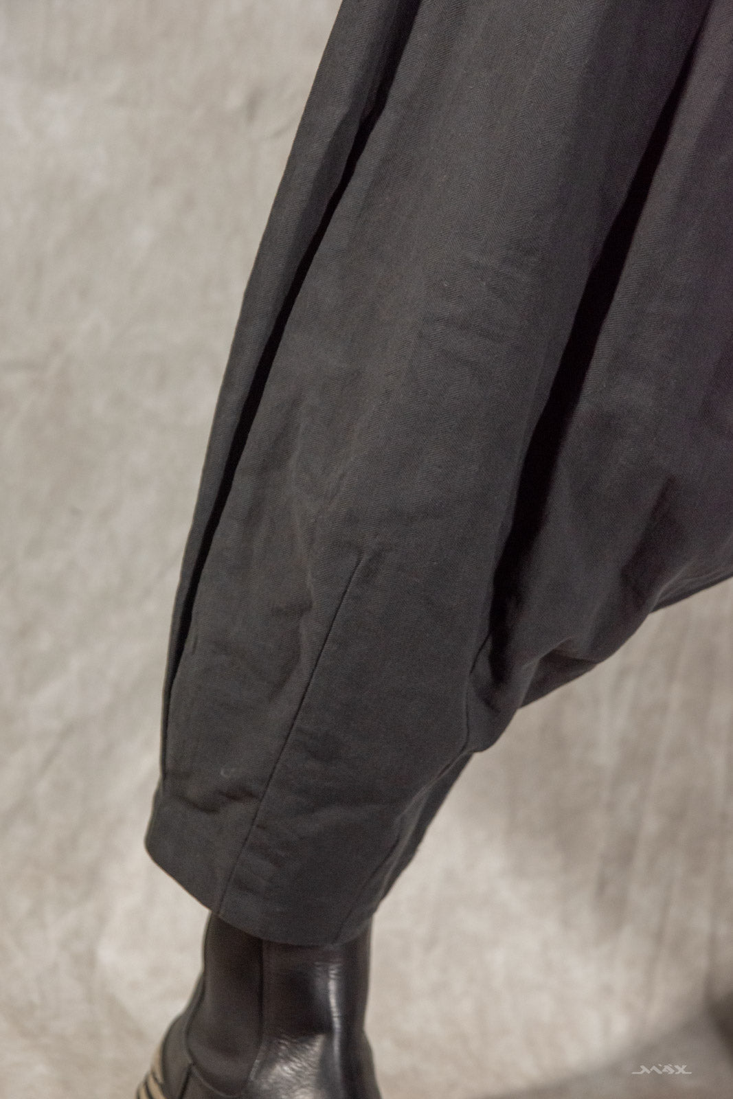 Zwarte wijde harembroek - one size (38-44)