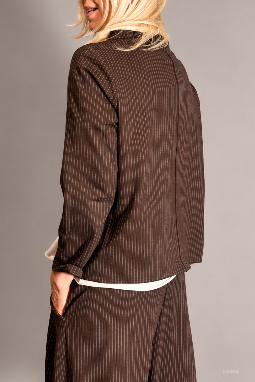 Vokuhila-Shirt gestreift Gr. Onesize (36-40)