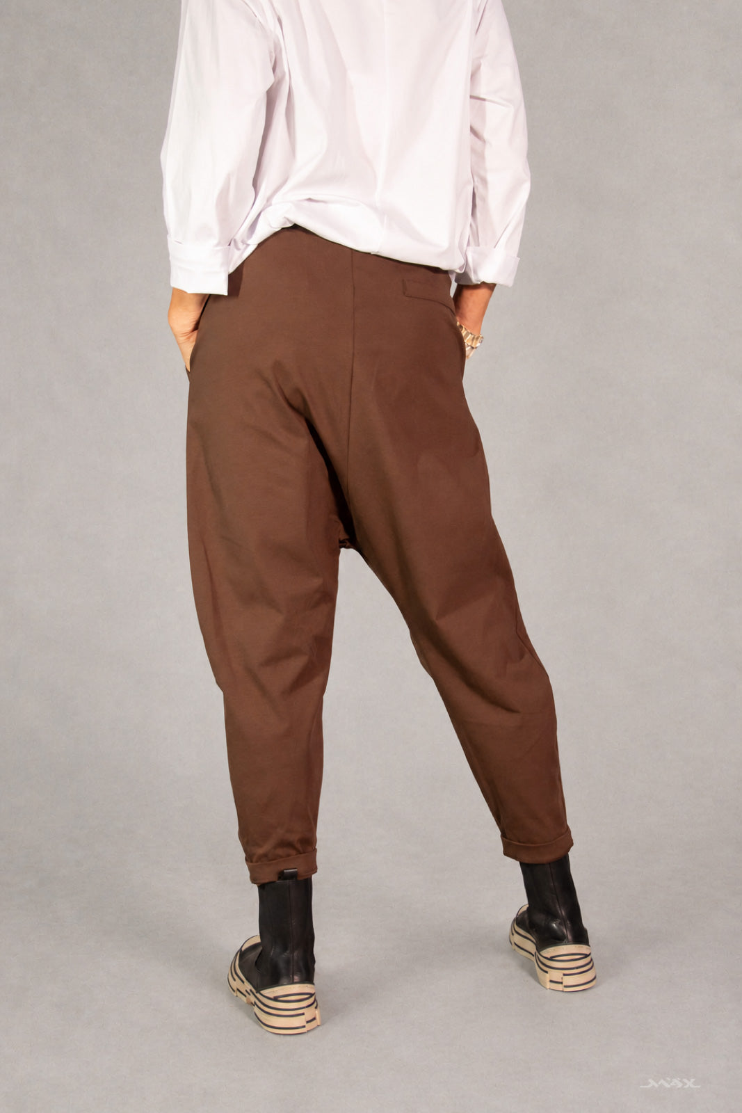Baggy Trousers Chocolate Brown - One Size (36–42)