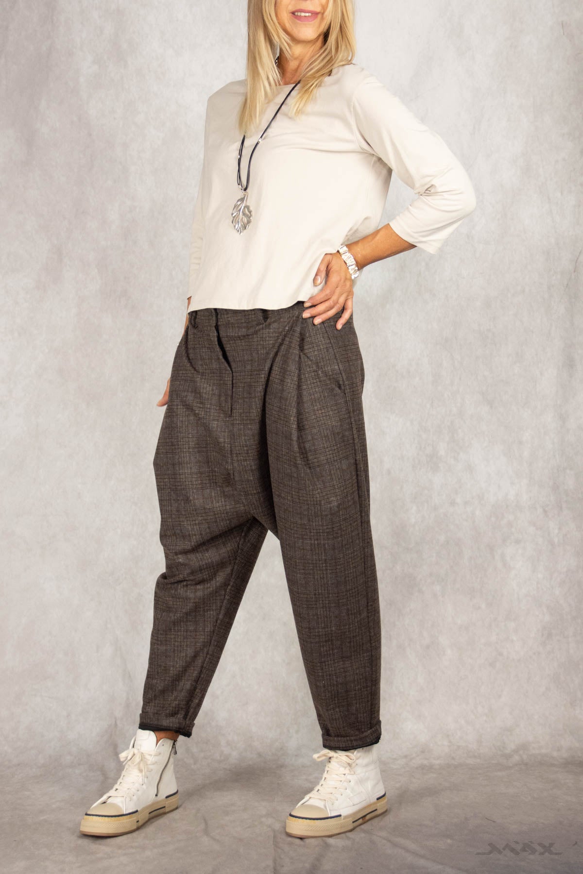 Shirt met ¾ mouwen in diverse kleuren, maat one size (36-40)