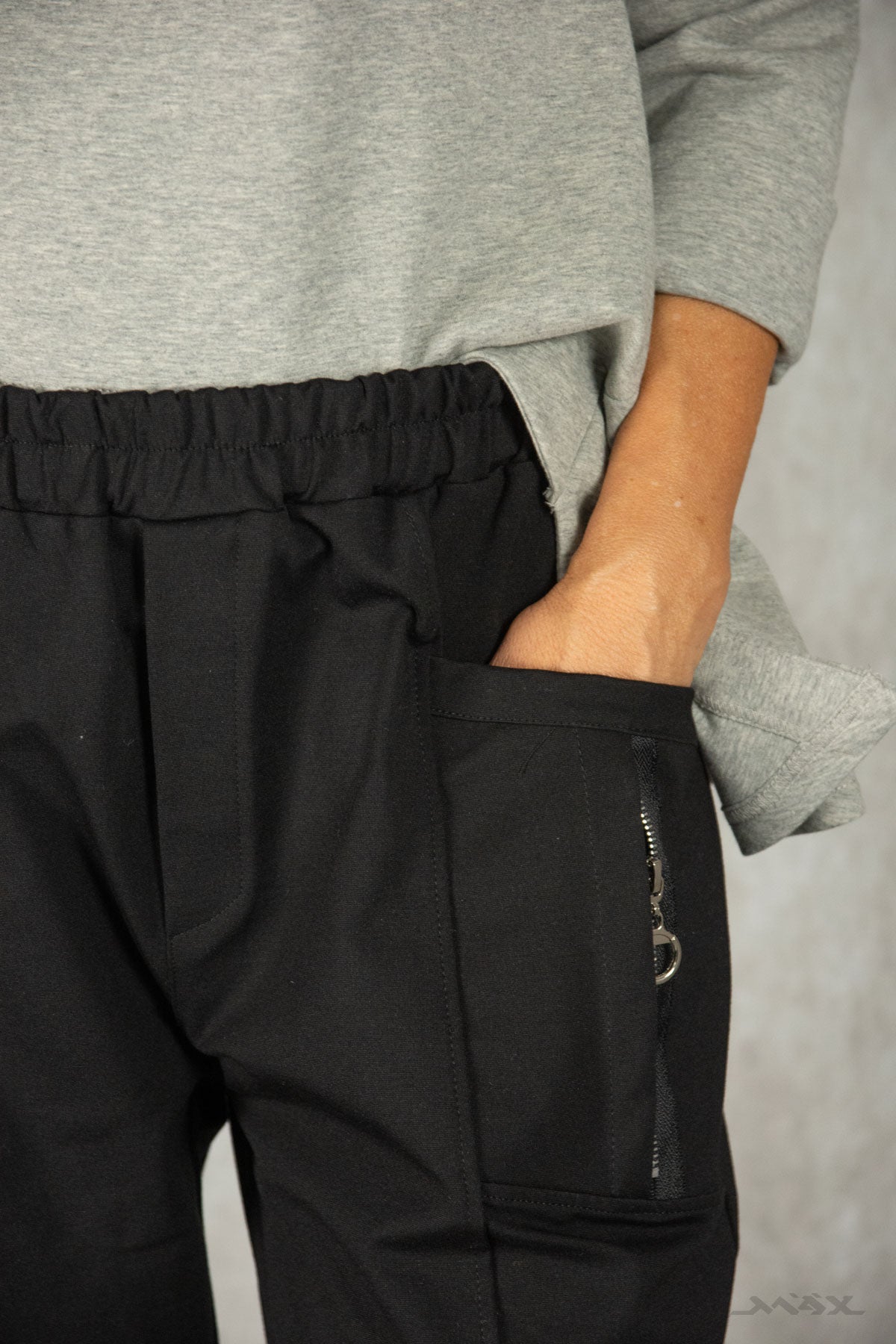 Hose mit Zipper-Taschen Gr. onesize (38-44)