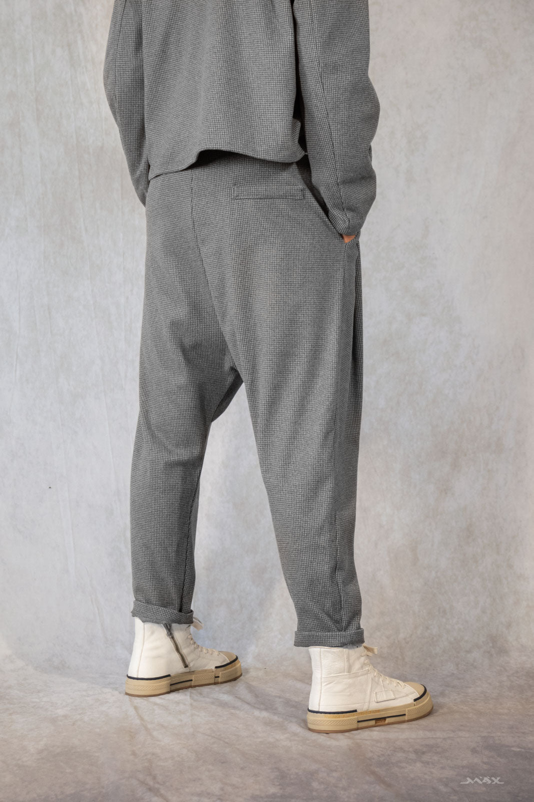 Baggyhose grau Tweed Gr. Onesize (38-44)