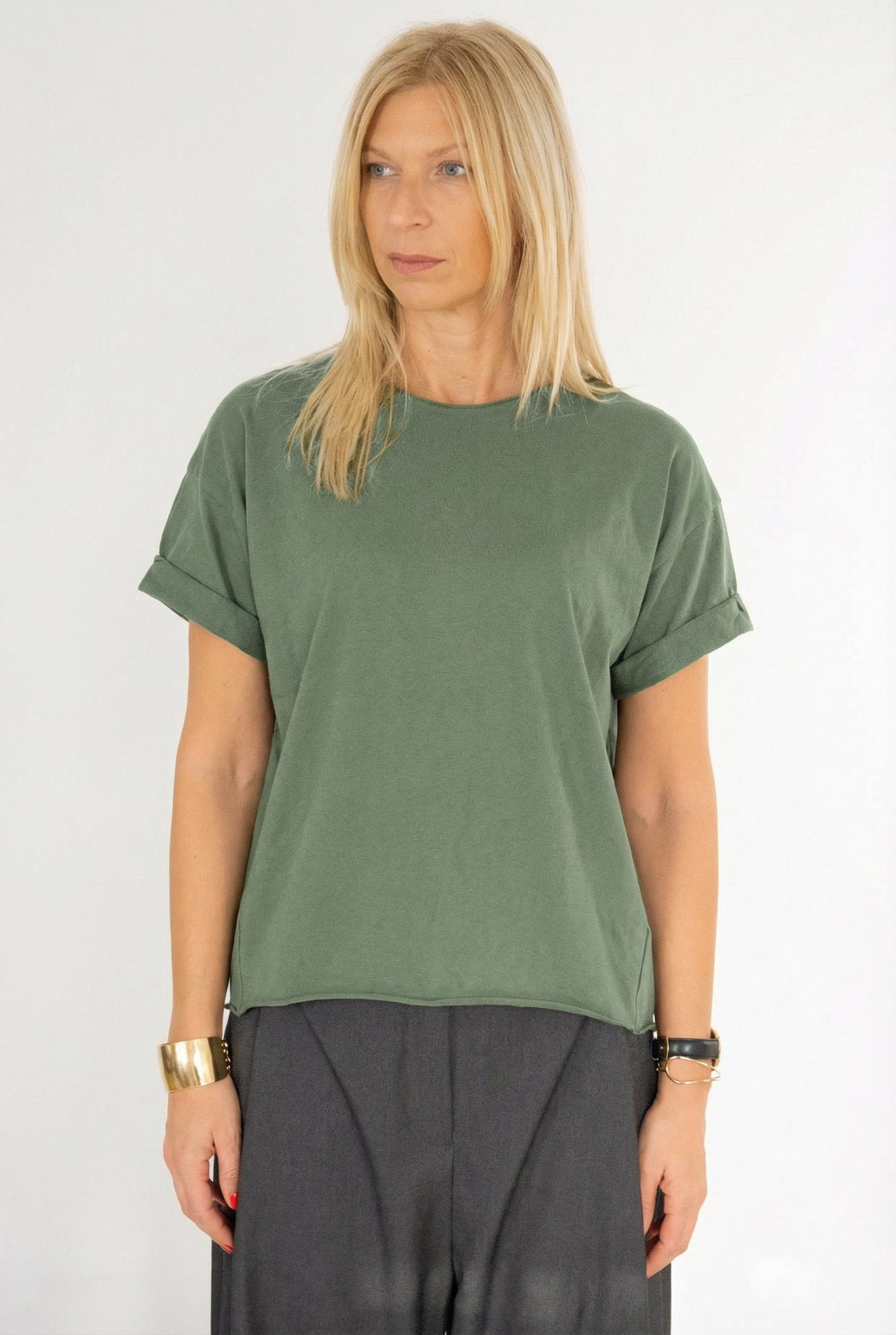 Basicowy T-shirt, rozmiar uniwersalny (36–44)