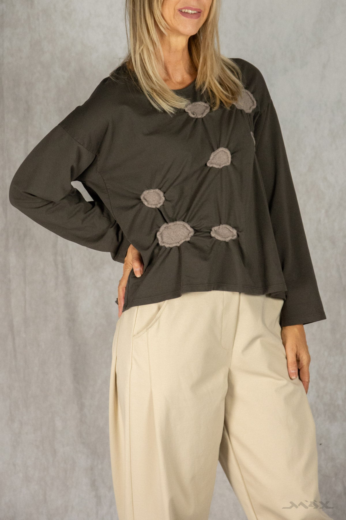 Shirt mit Patch-Details Gr. Onesize (38-42)