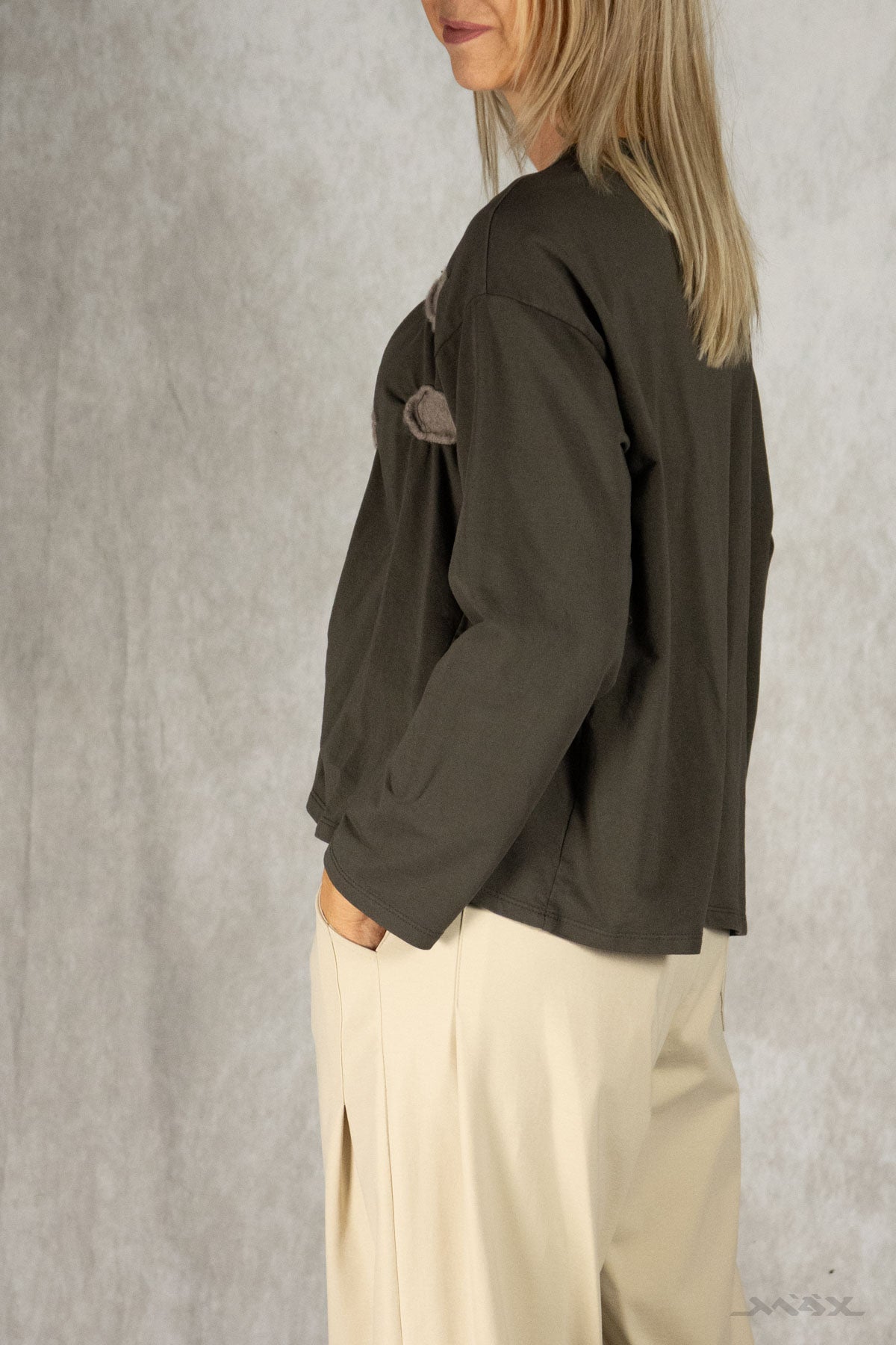 Shirt mit Patch-Details Gr. Onesize (38-42)