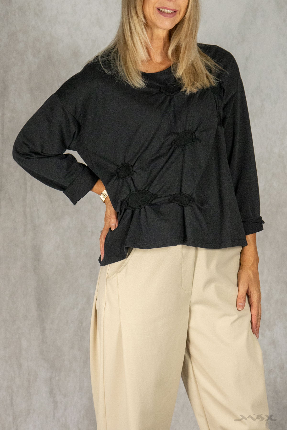 Shirt mit Patch-Details Gr. Onesize (38-42)